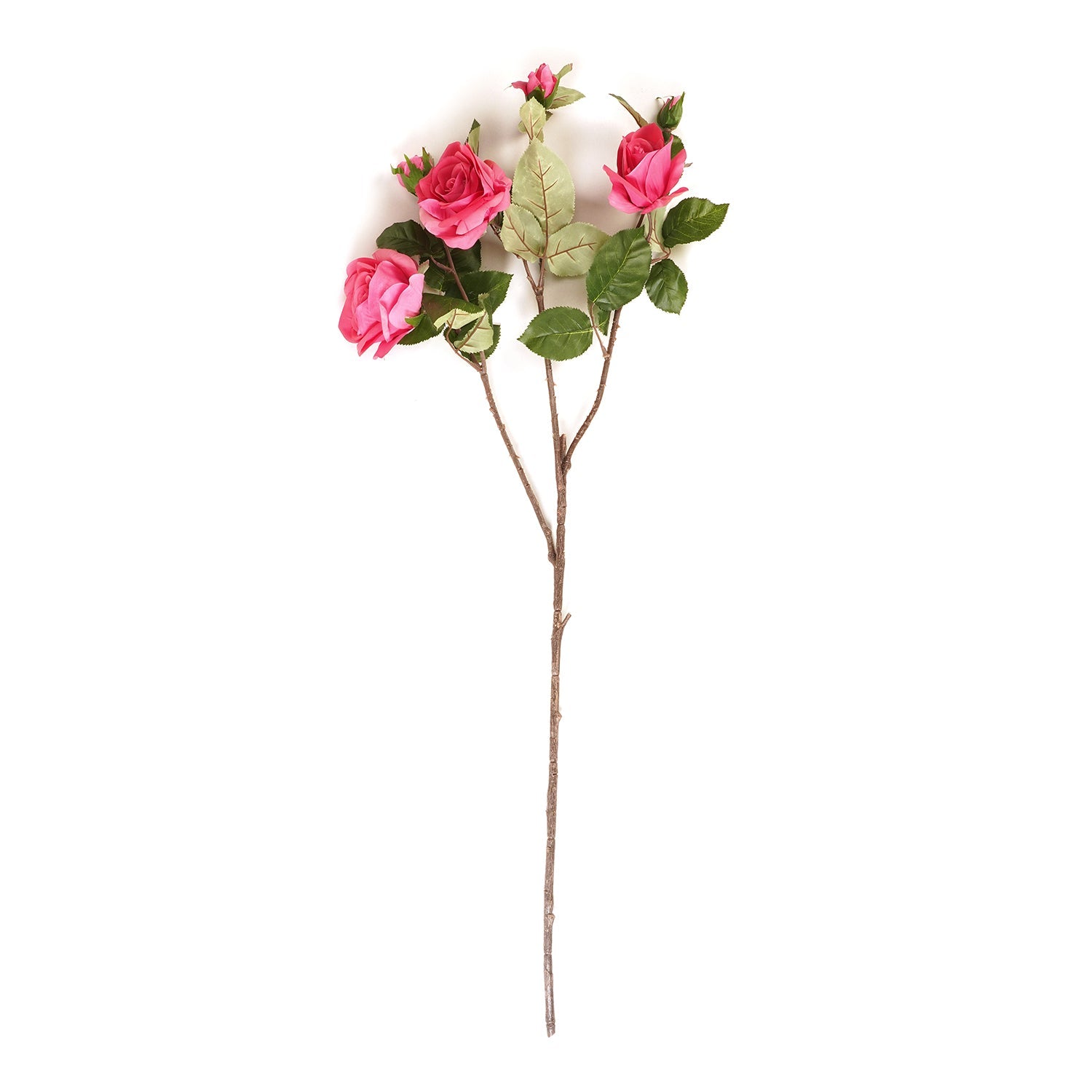 Pink Rose Faux Flower Single Stem