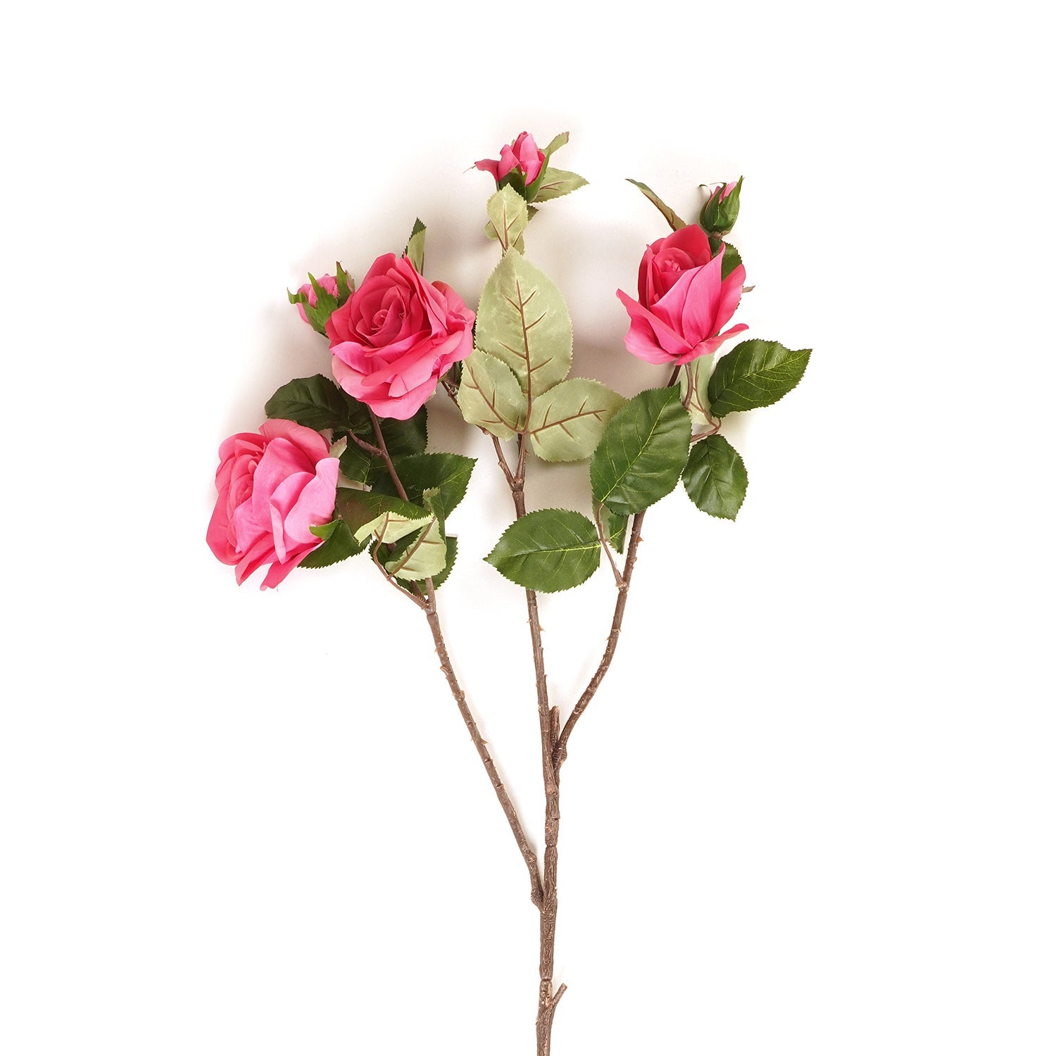 Pink Rose Faux Flower Single Stem