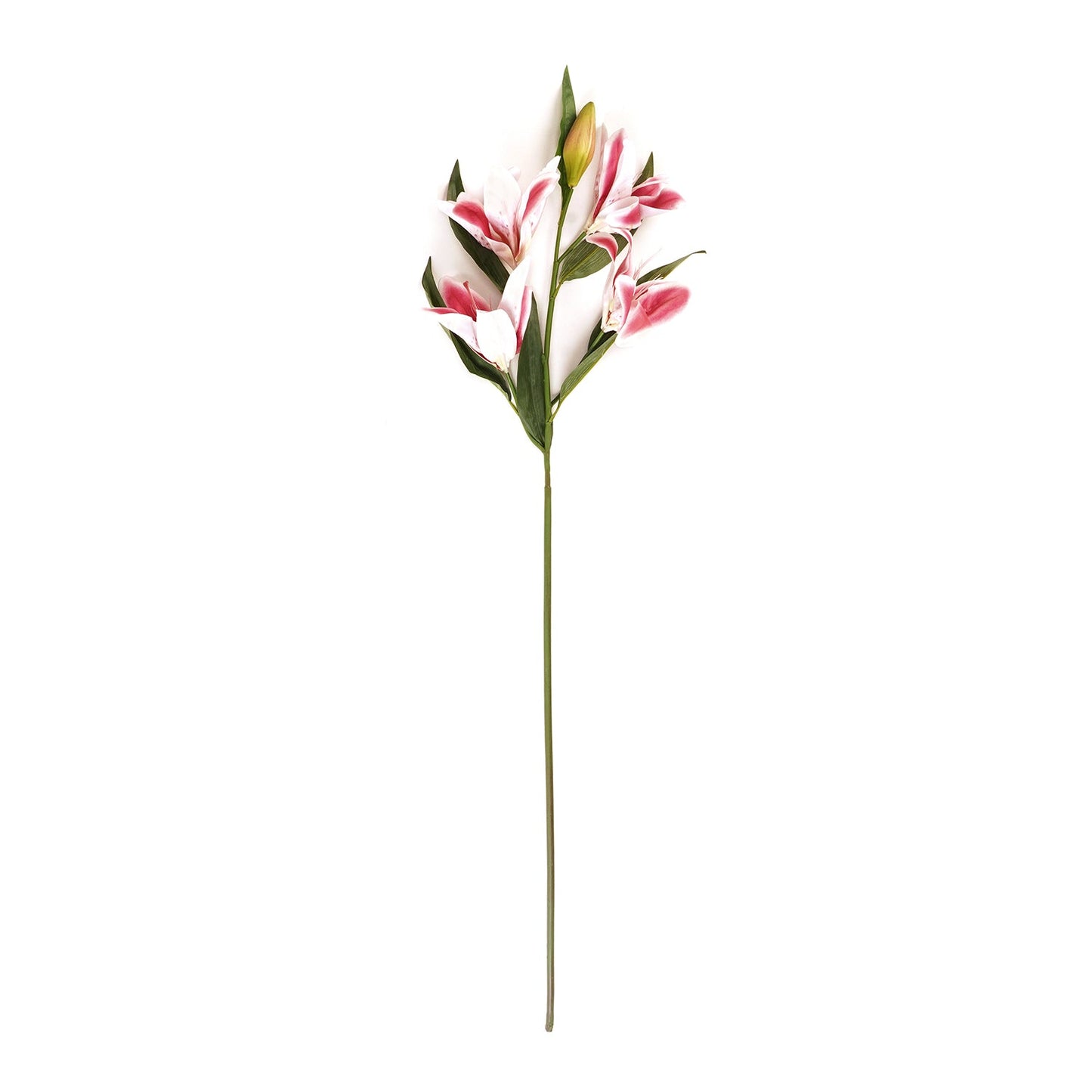 Pink Lily Faux Flower Single Stem