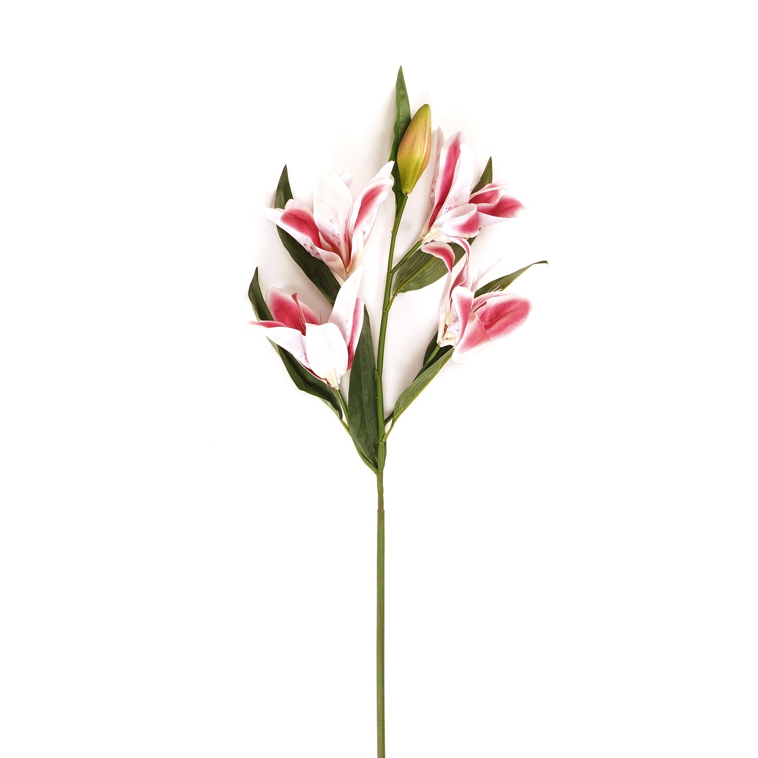 Pink Lily Faux Flower Single Stem