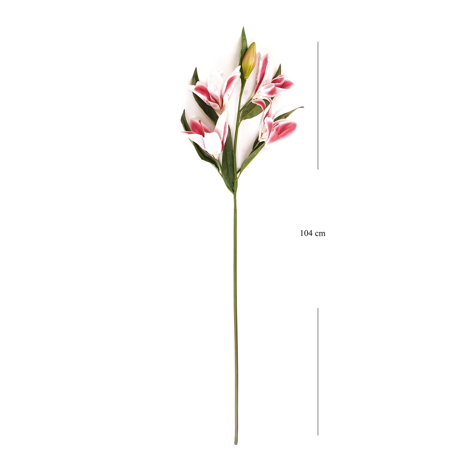 Pink Lily Faux Flower Single Stem