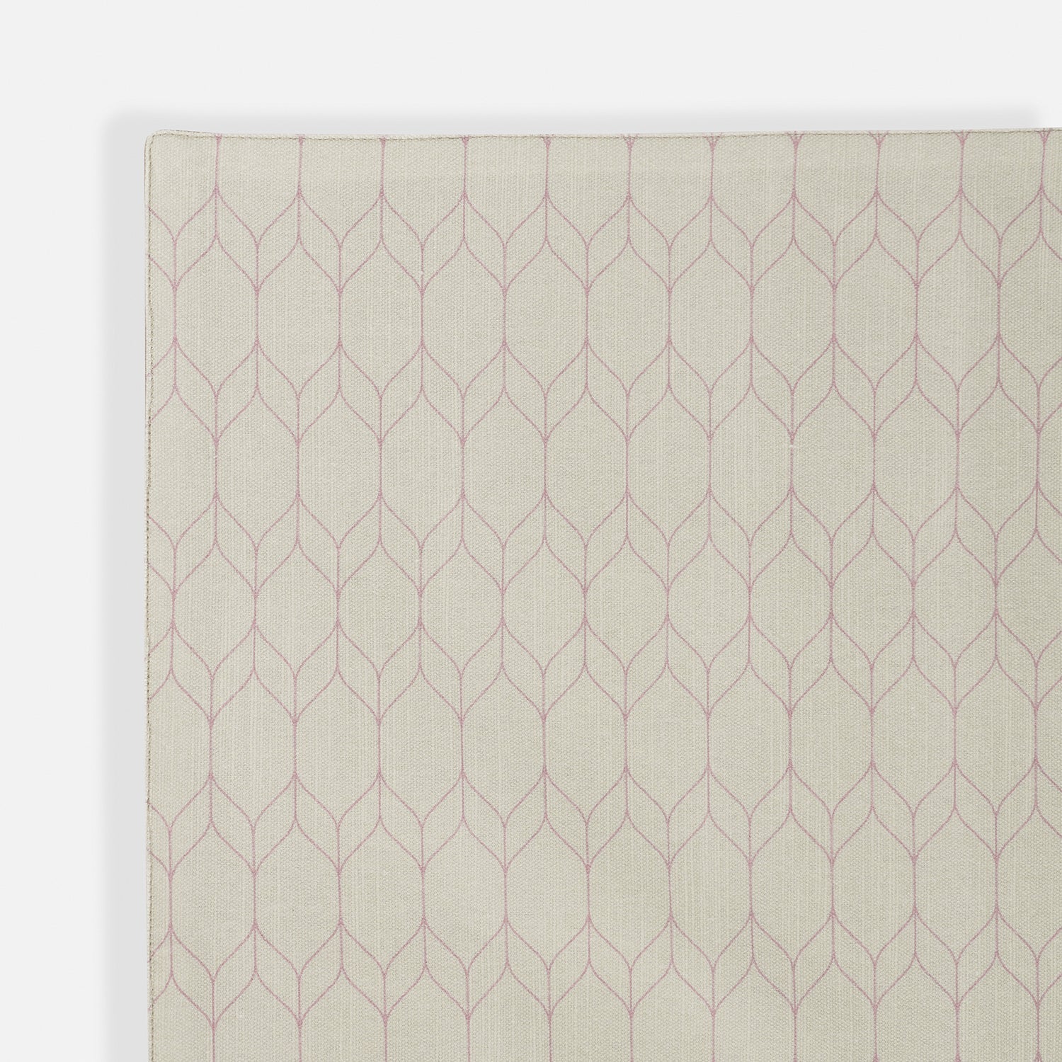 Set of 2 Purple and Off White Geometric Cotton Placemats