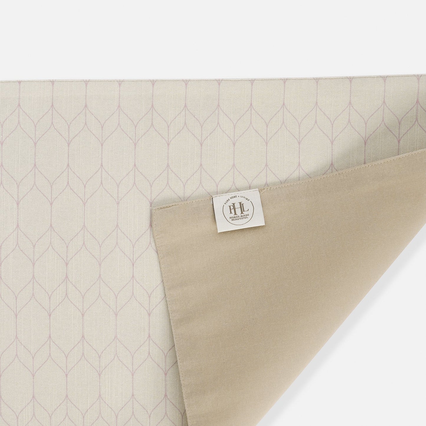 Set of 2 Purple and Off White Geometric Cotton Placemats