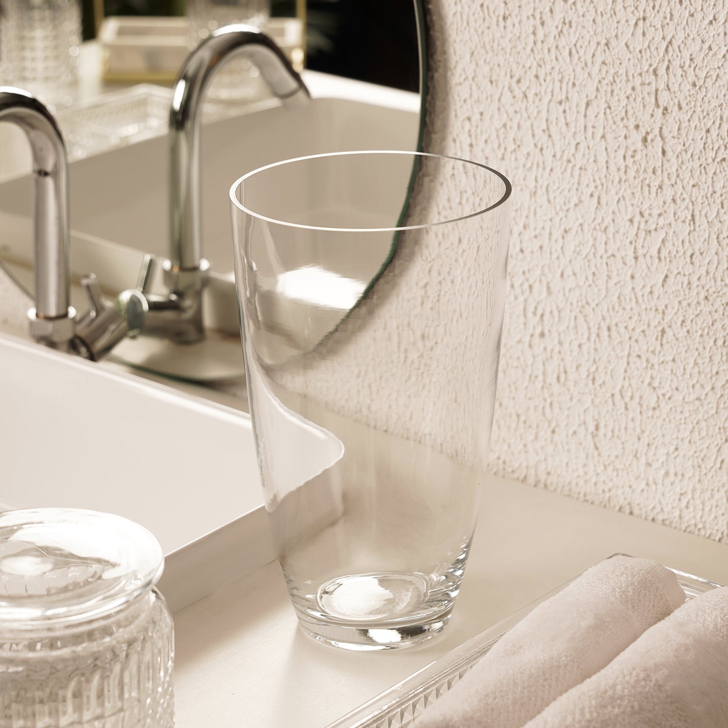 Clear Glass Vase - Small