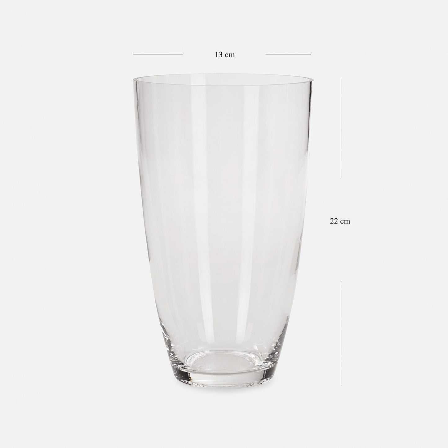 Clear Glass Vase - Small