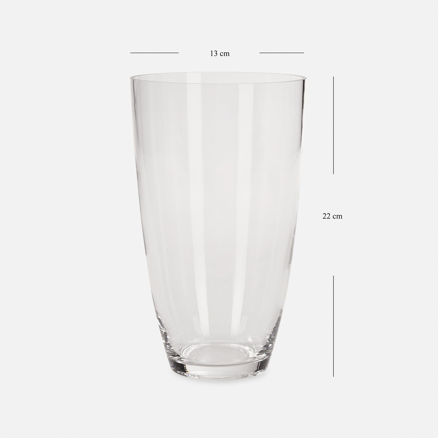 Clear Glass Vase - Small