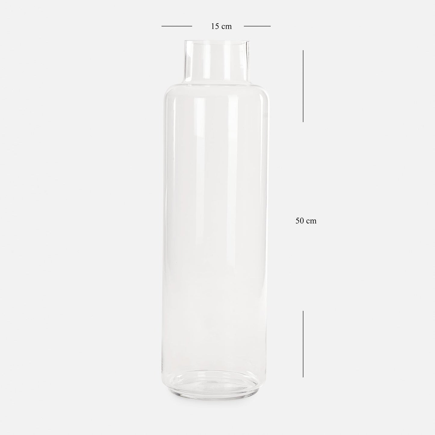 Transparent Glass Vase - Large