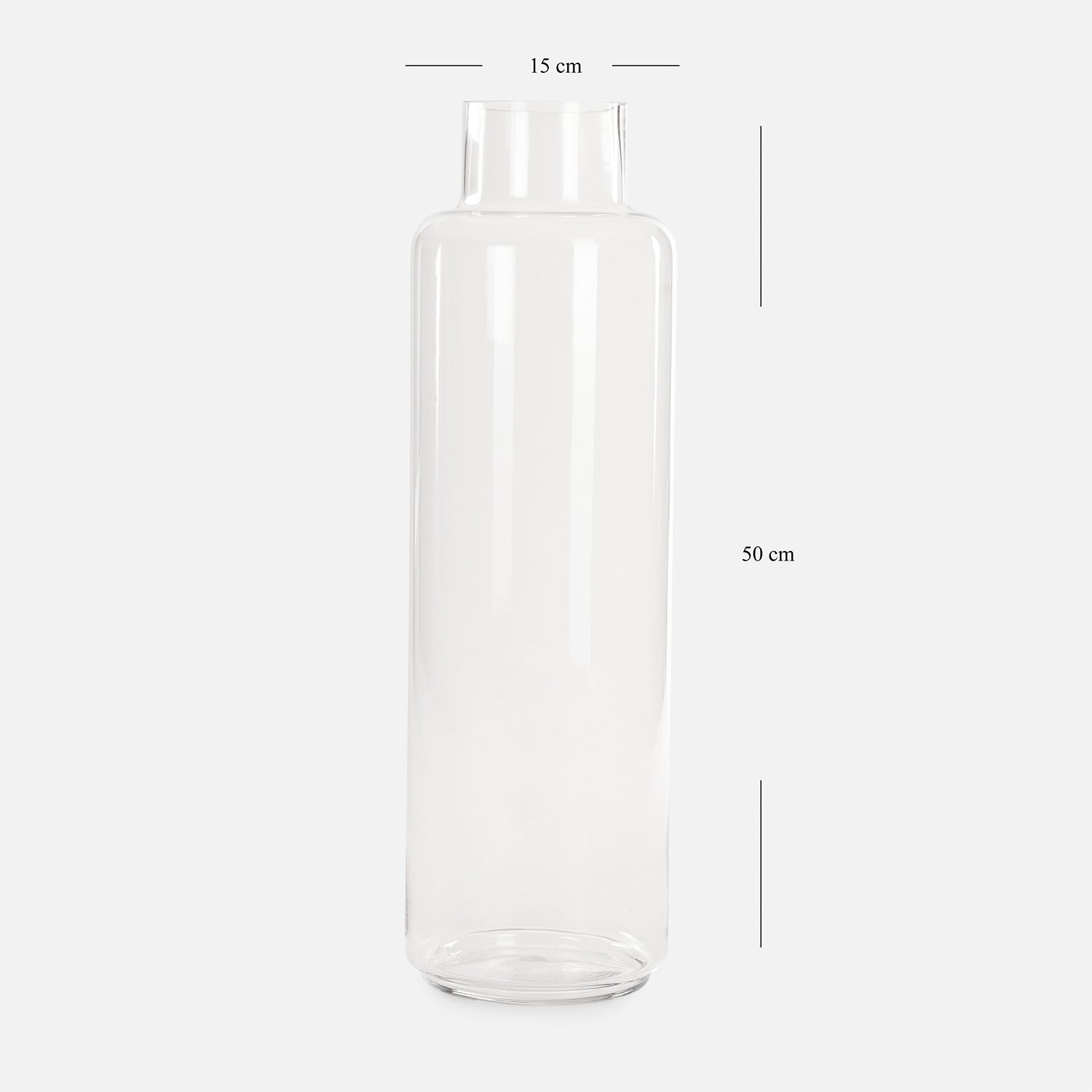 Transparent Glass Vase - Large
