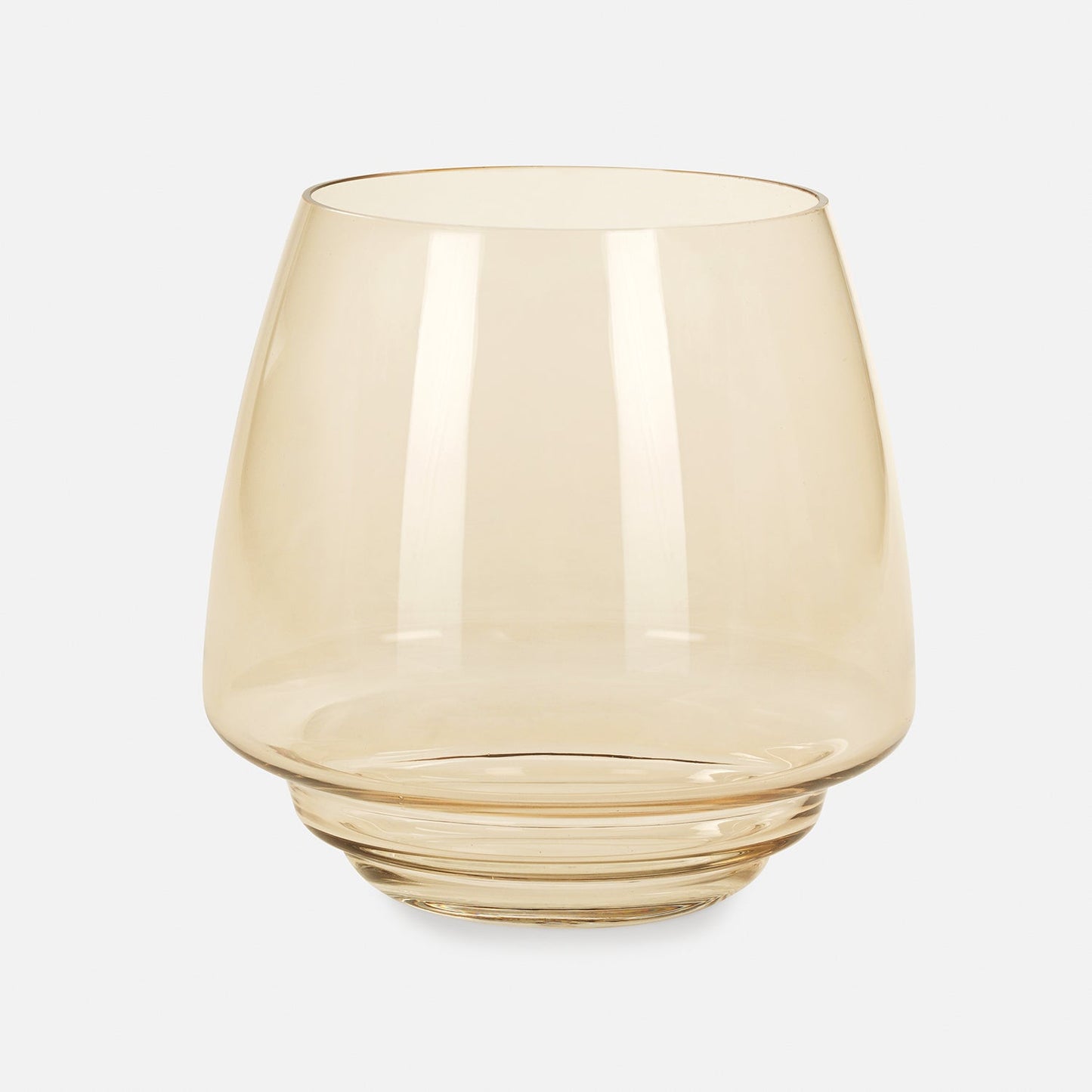 Amber Tall Glass Vase - Small