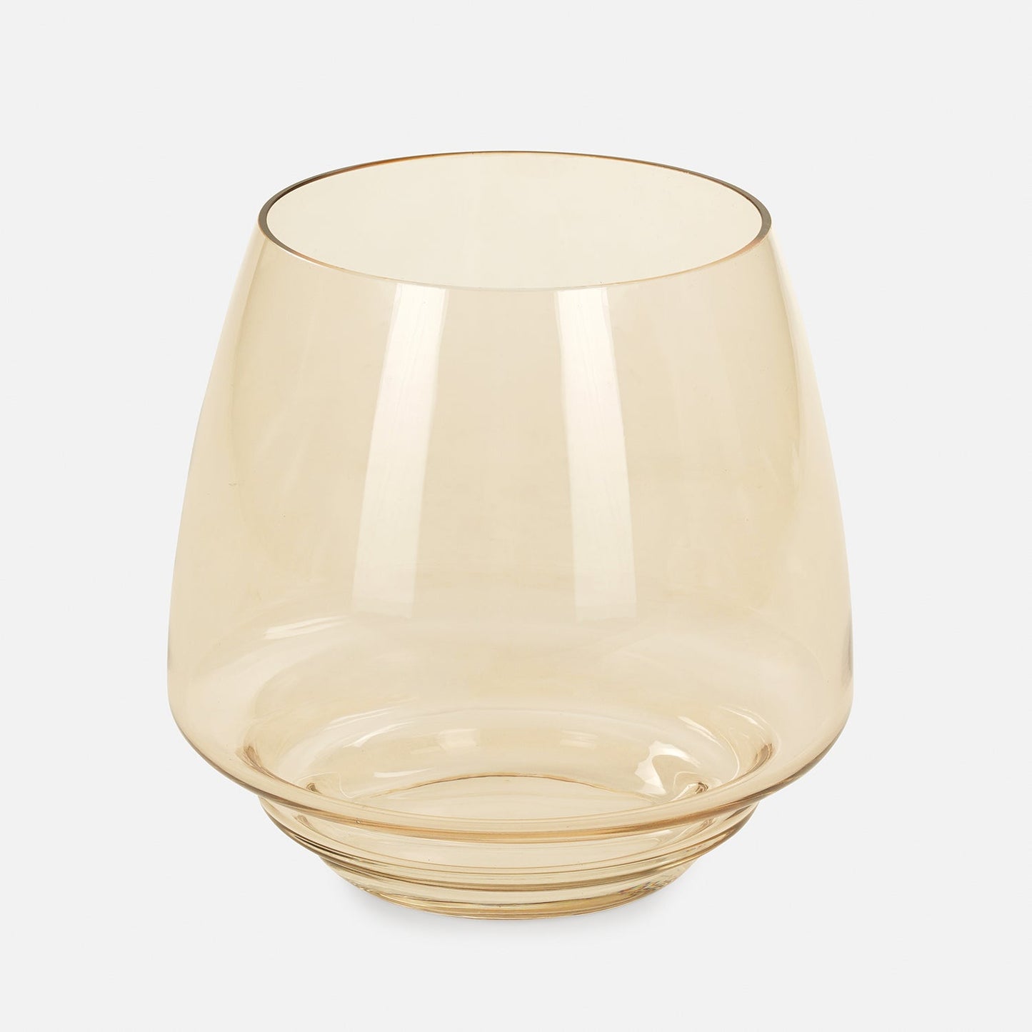 Amber Tall Glass Vase - Small