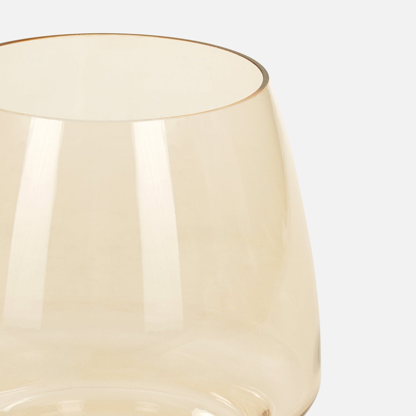 Amber Tall Glass Vase - Small