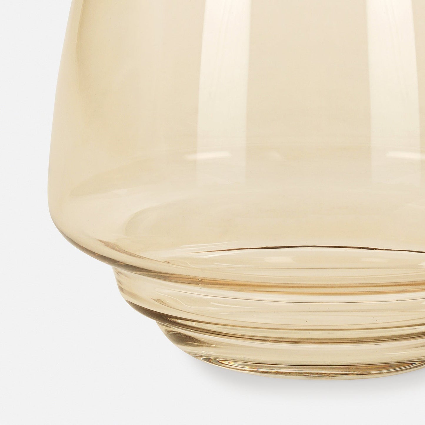 Amber Tall Glass Vase - Small