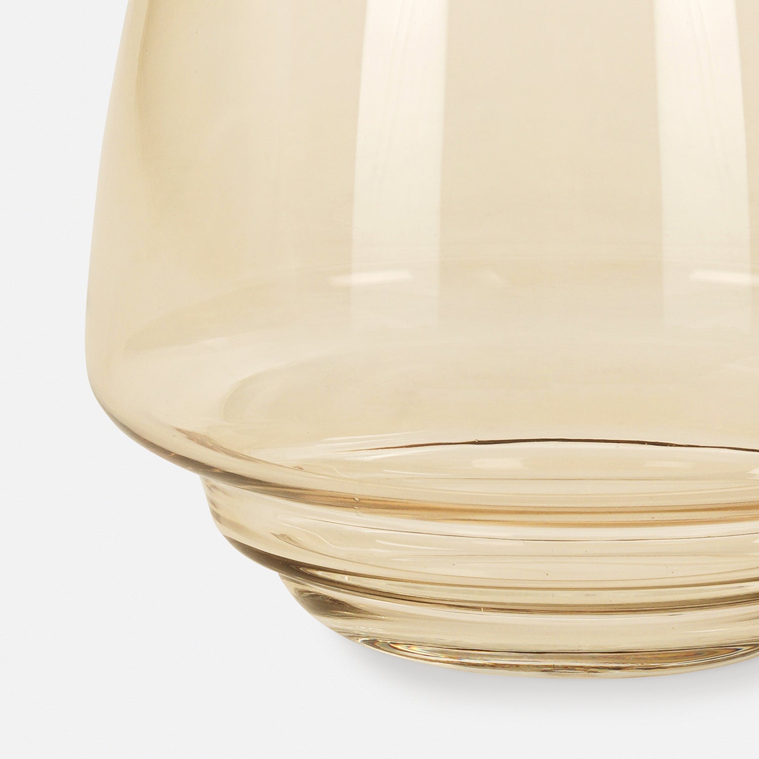 Amber Tall Glass Vase - Small