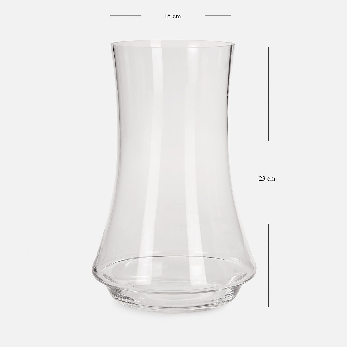 Clear Tall Glass Vase - Small