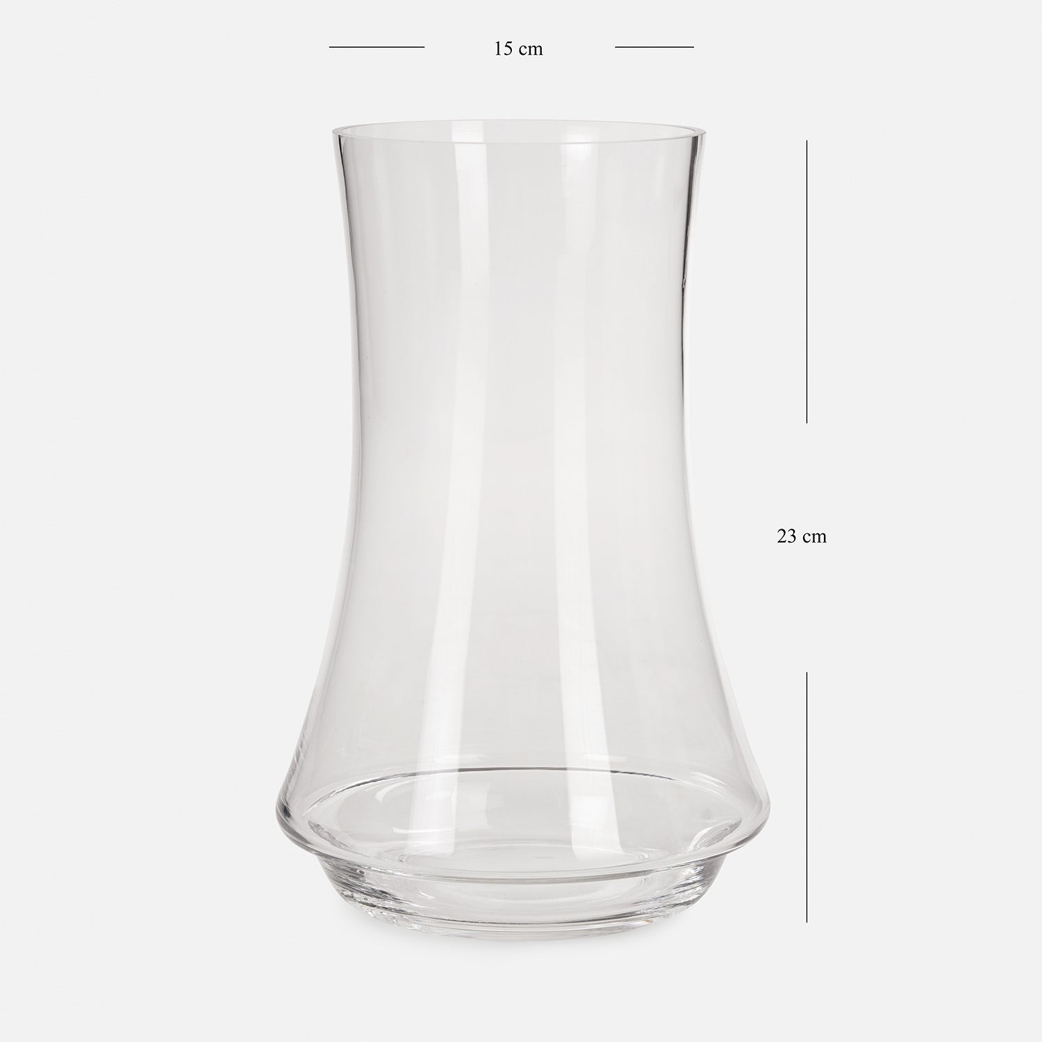 Clear Tall Glass Vase - Small