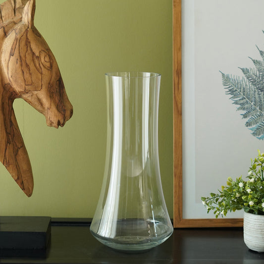 Clear Tall Glass Vase - Large