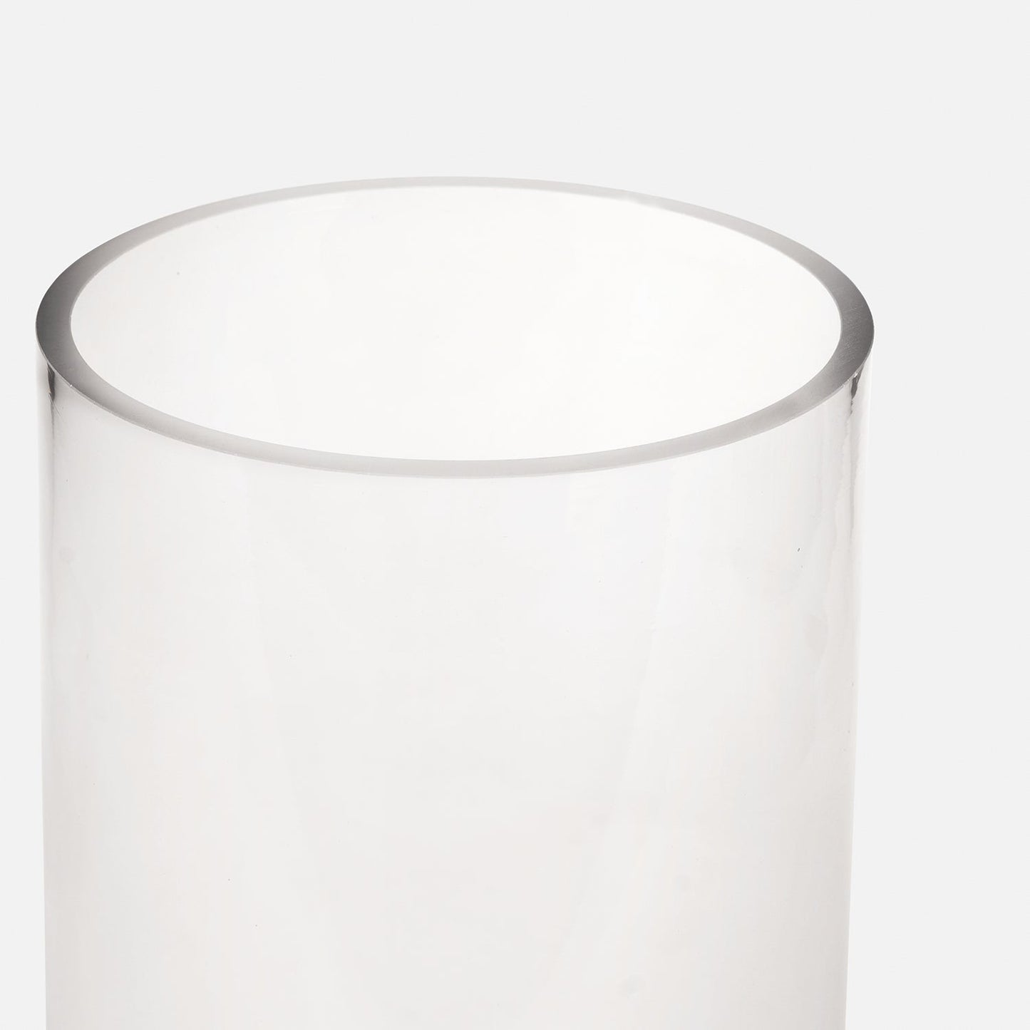 Clear Cylindrical Glass Vase - Large