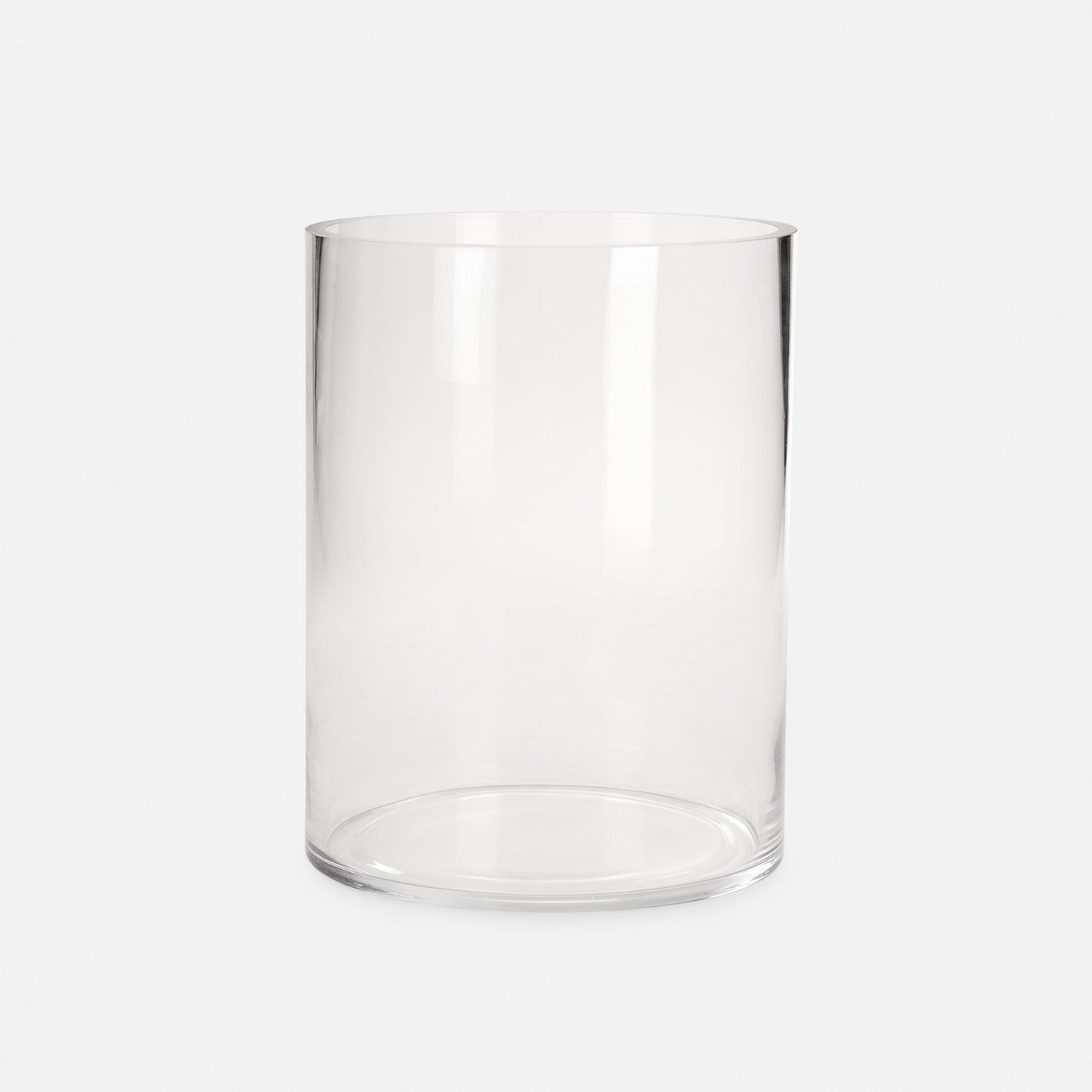 Clear Cylindrical Glass Vase - Small