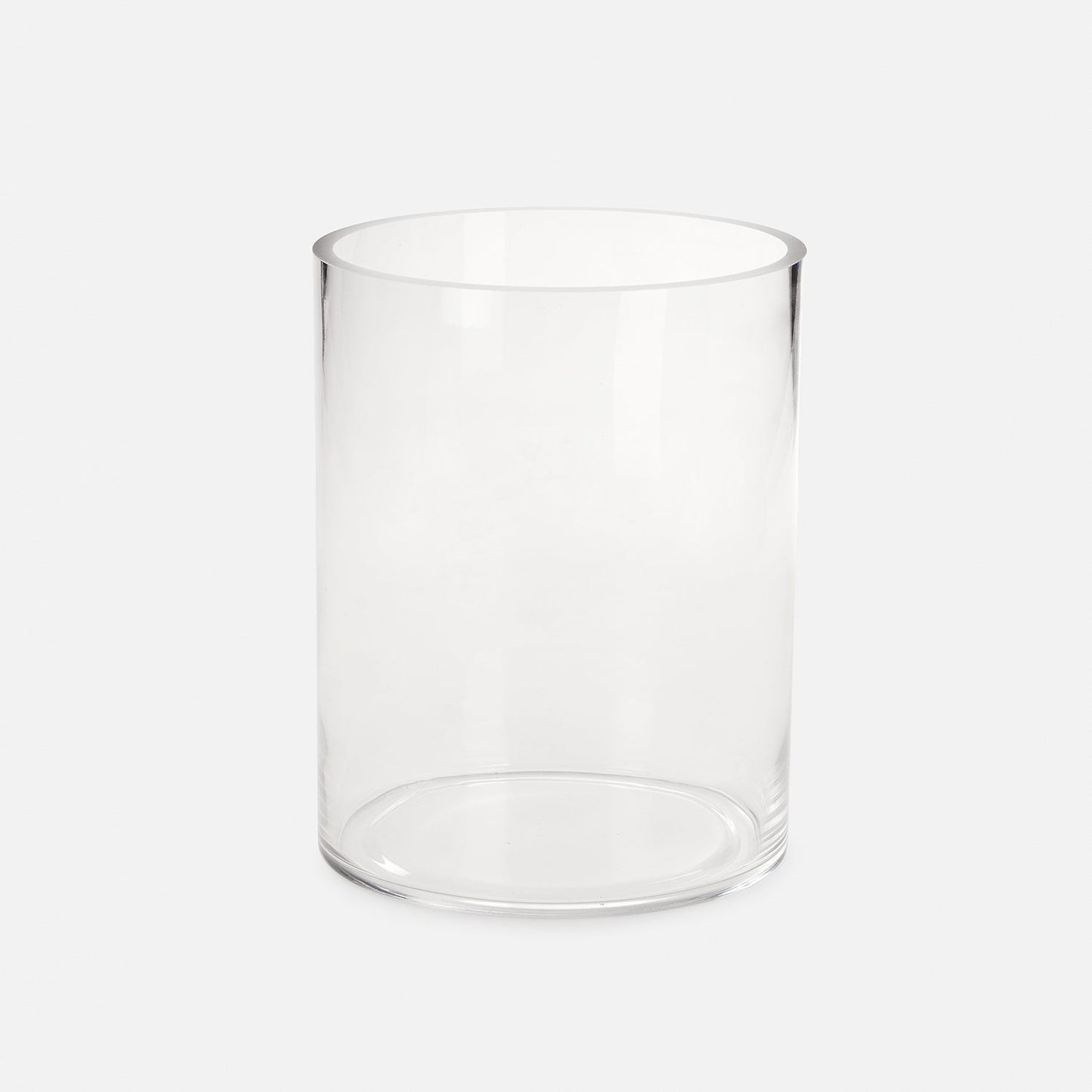 Clear Cylindrical Glass Vase - Small