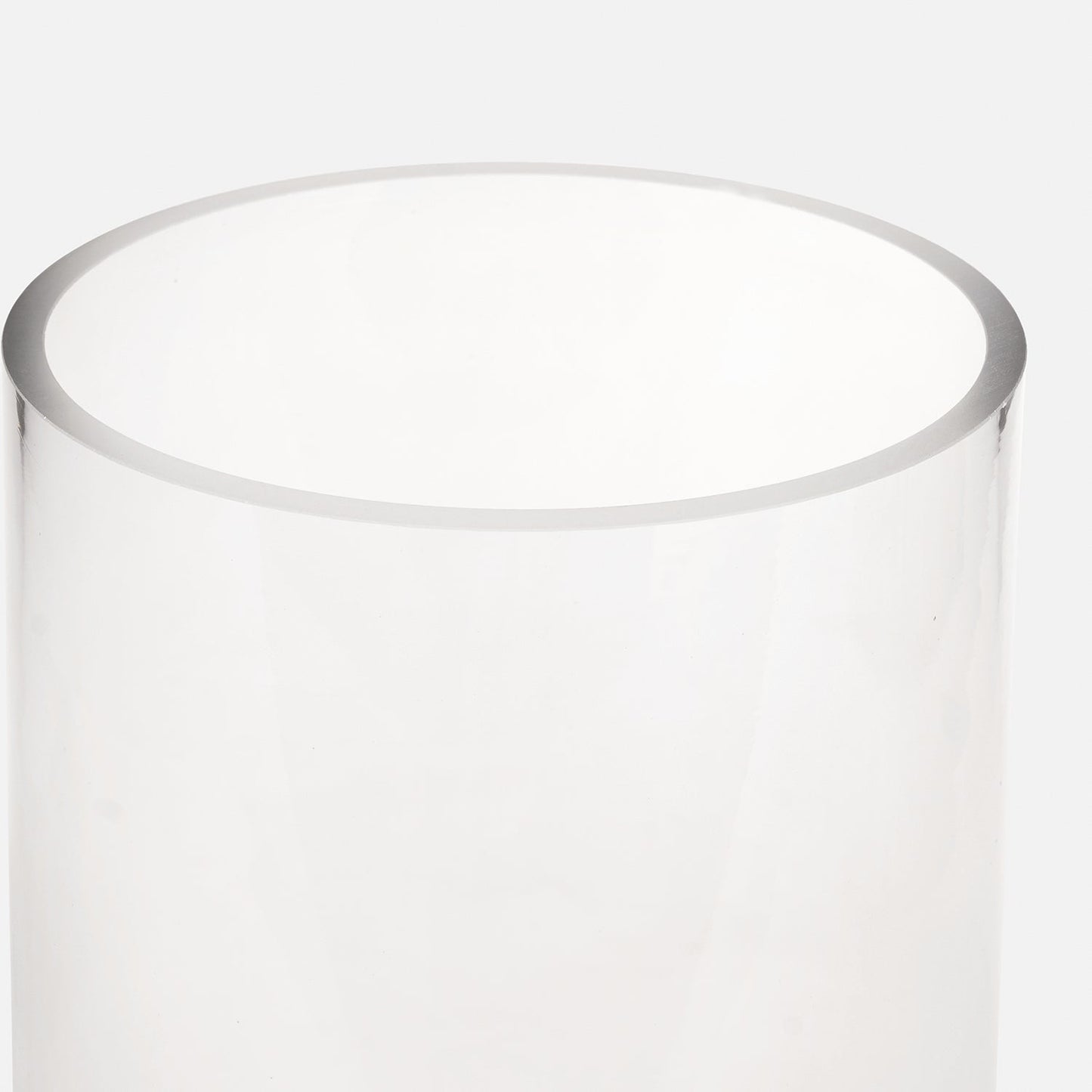 Clear Cylindrical Glass Vase - Small