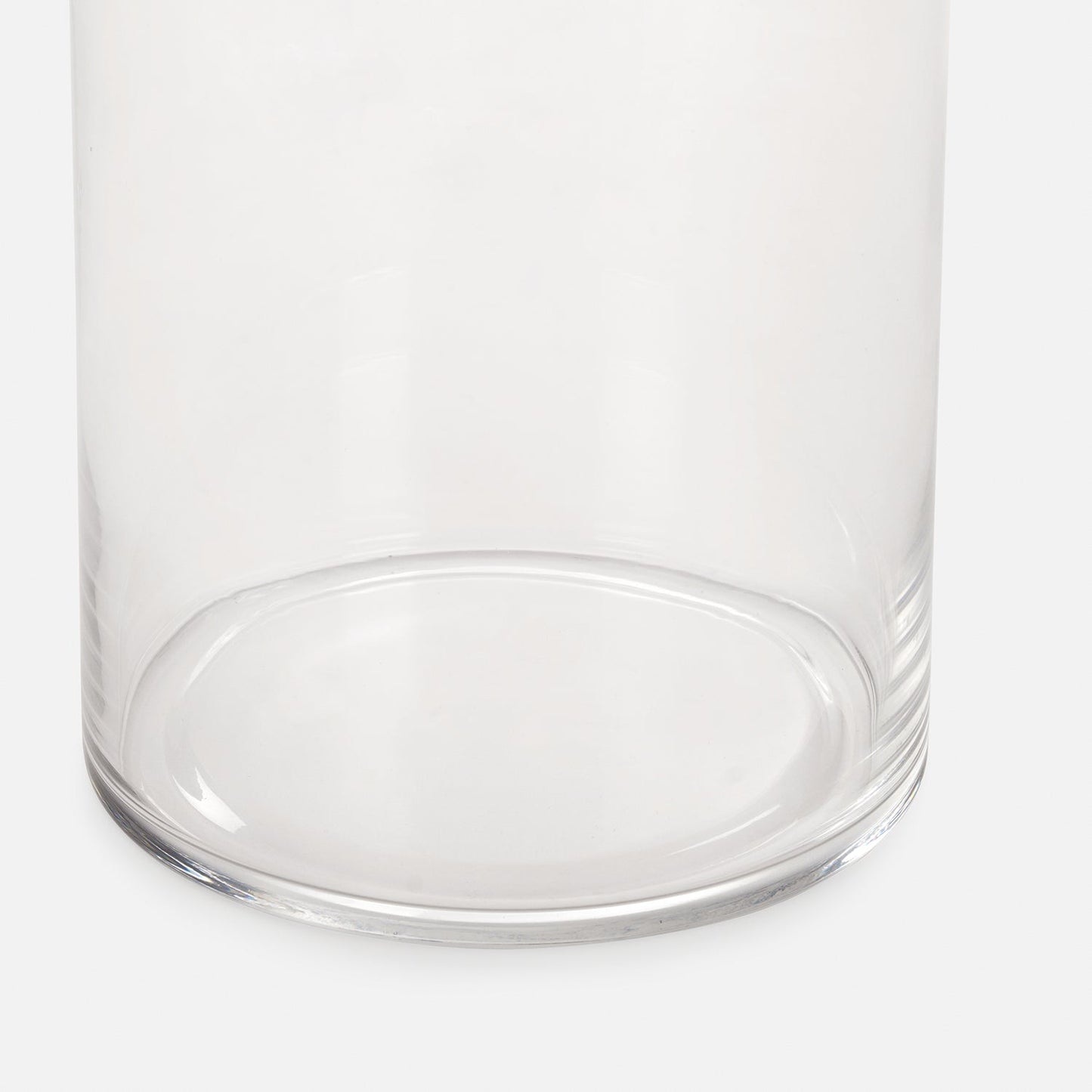 Clear Cylindrical Glass Vase - Small