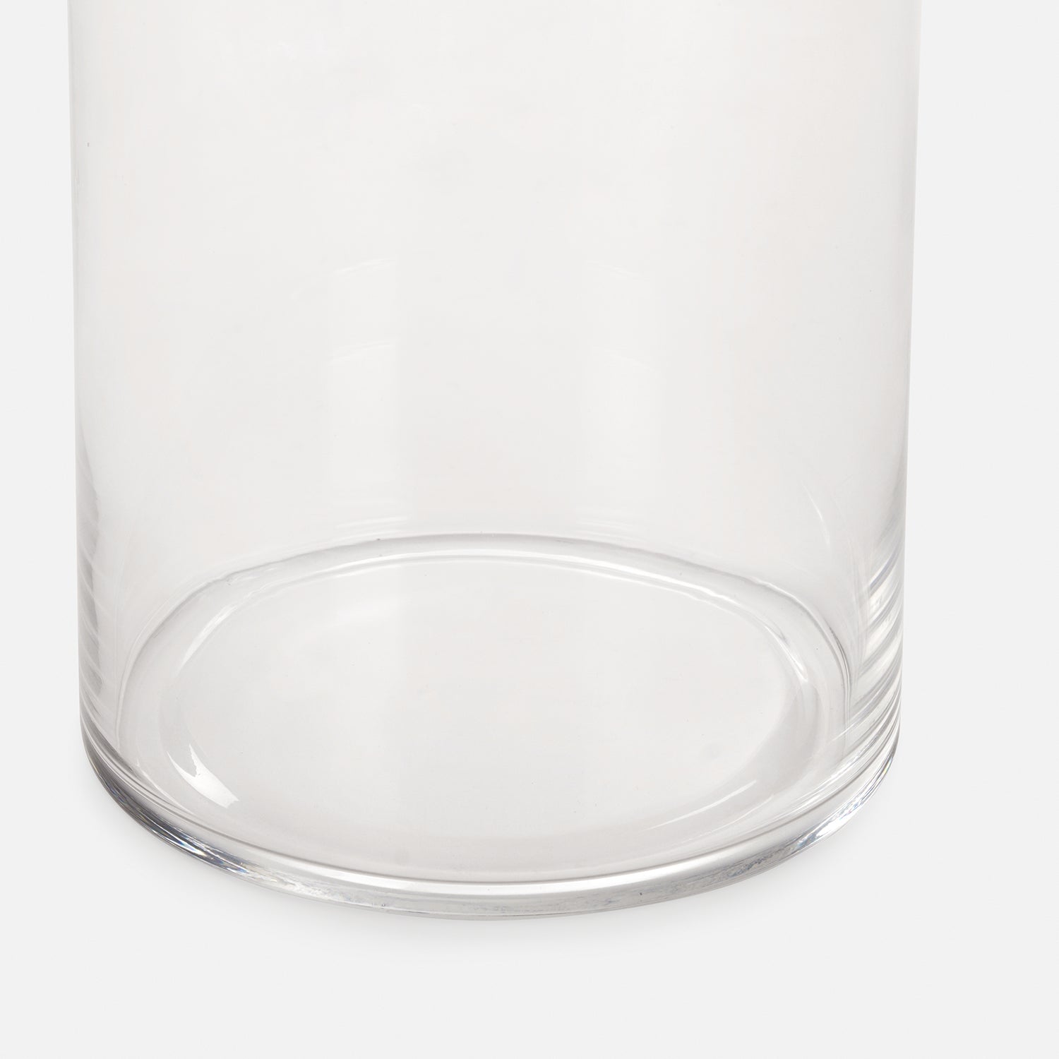 Clear Cylindrical Glass Vase - Small
