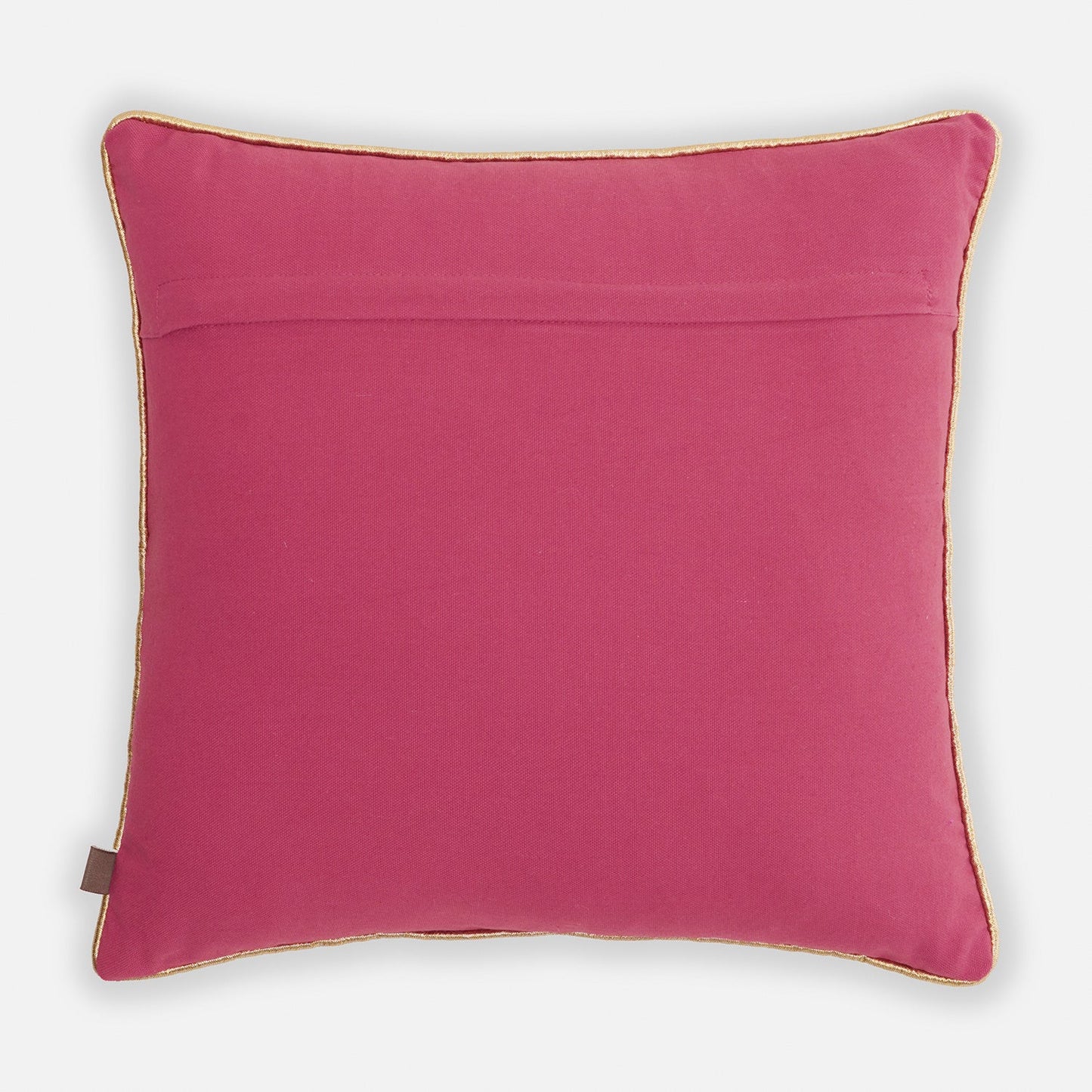 Pink and Orange Embroidered Cushion Cover