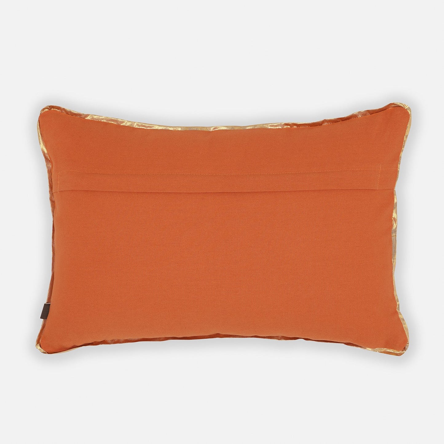 Pink & Orange Ombre Embroidered Velvet Cushion Cover