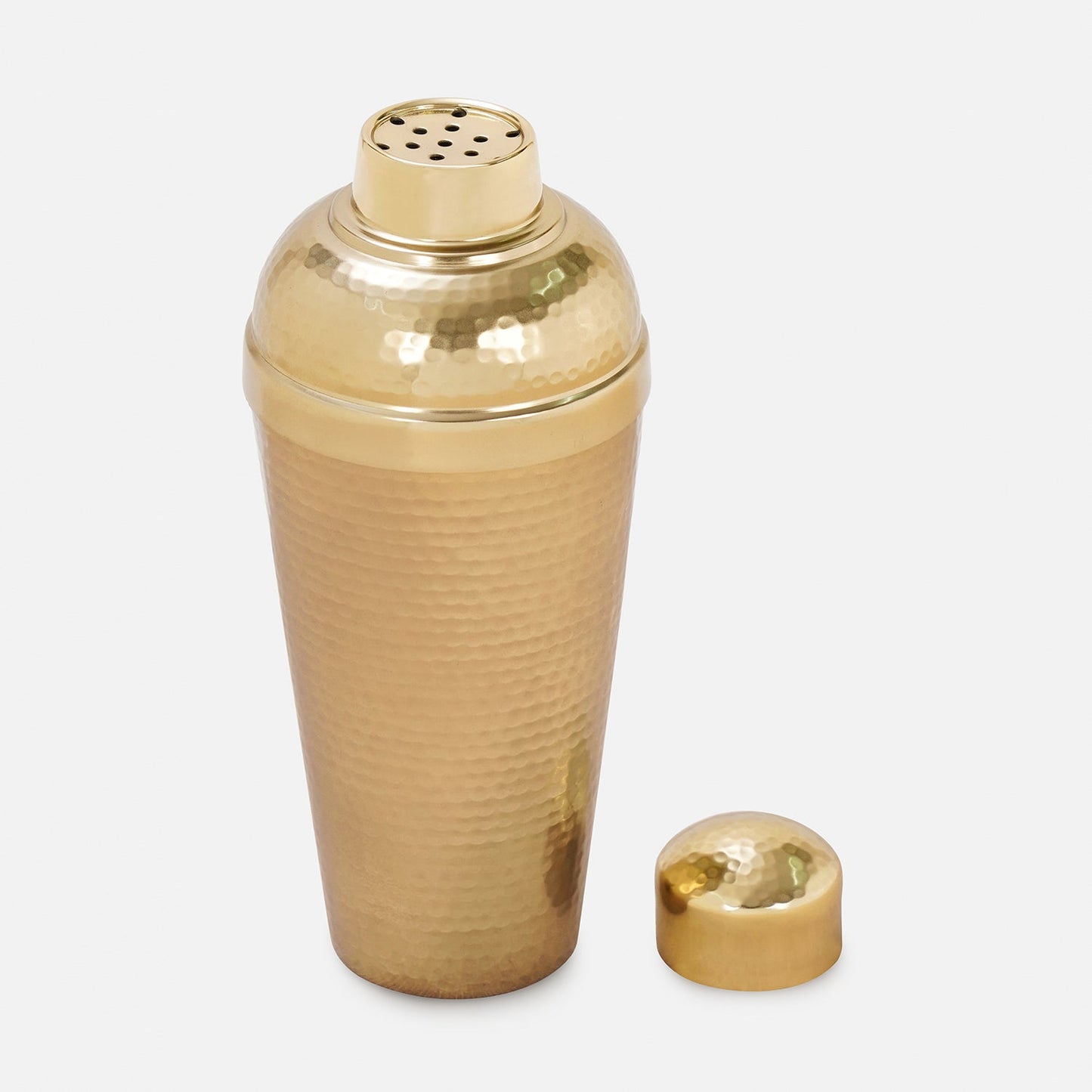 Gold Matt Finish Hammered Metal Cocktail Shaker
