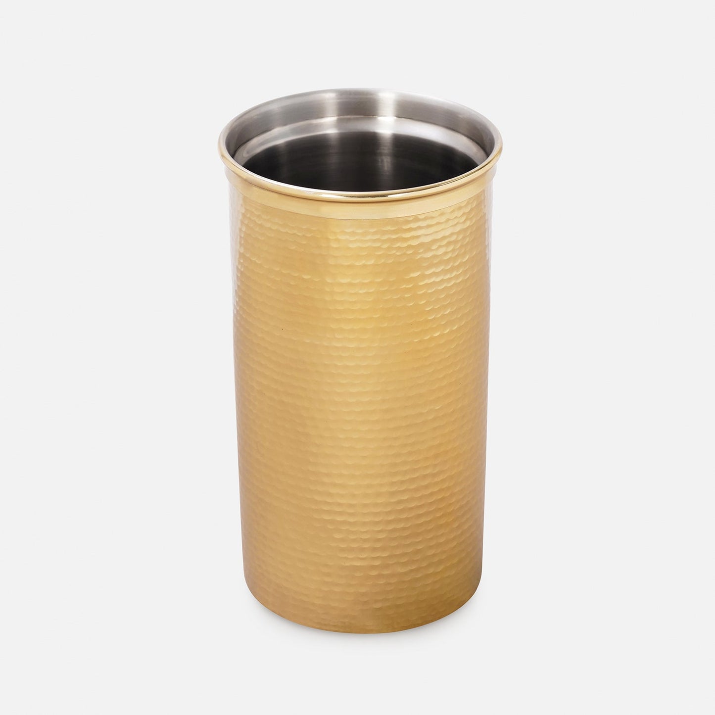 Gold Matt Finish Hammered Metal Wine Chiller