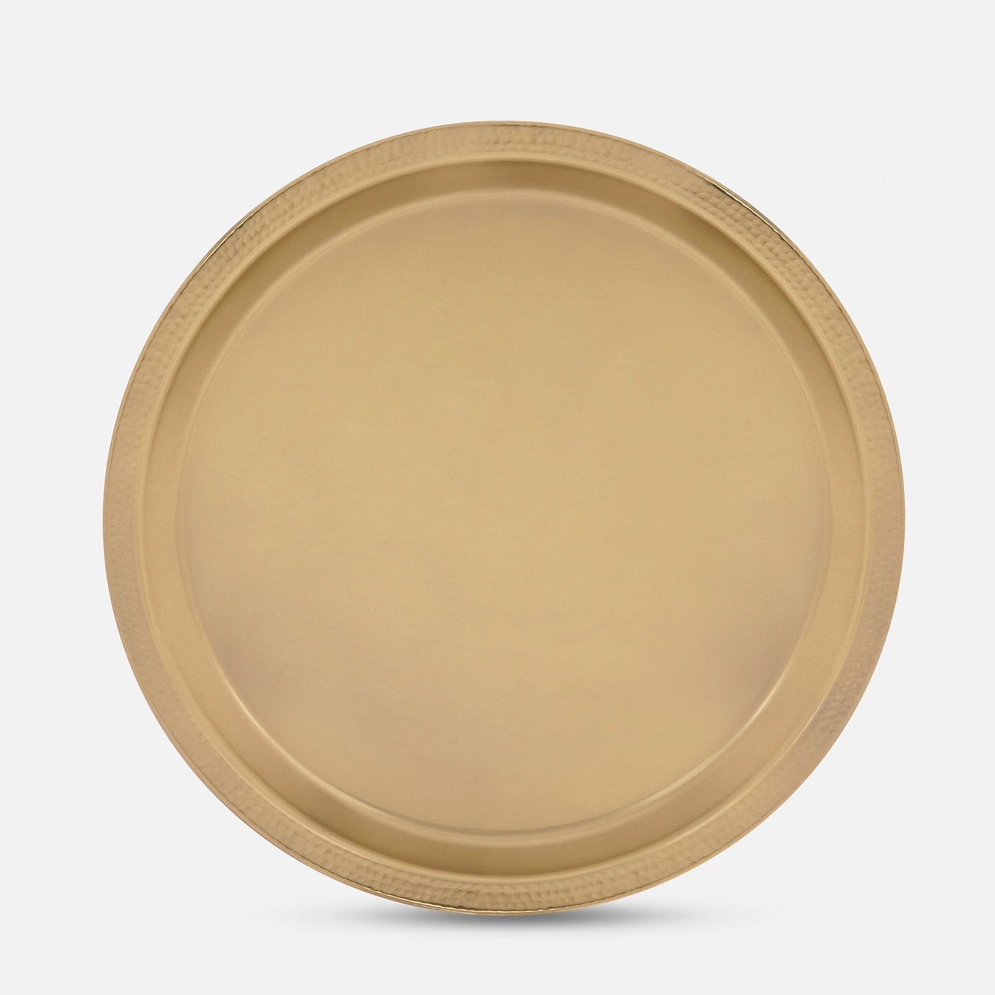 Gold Matt Finish Hammered Metal Tray