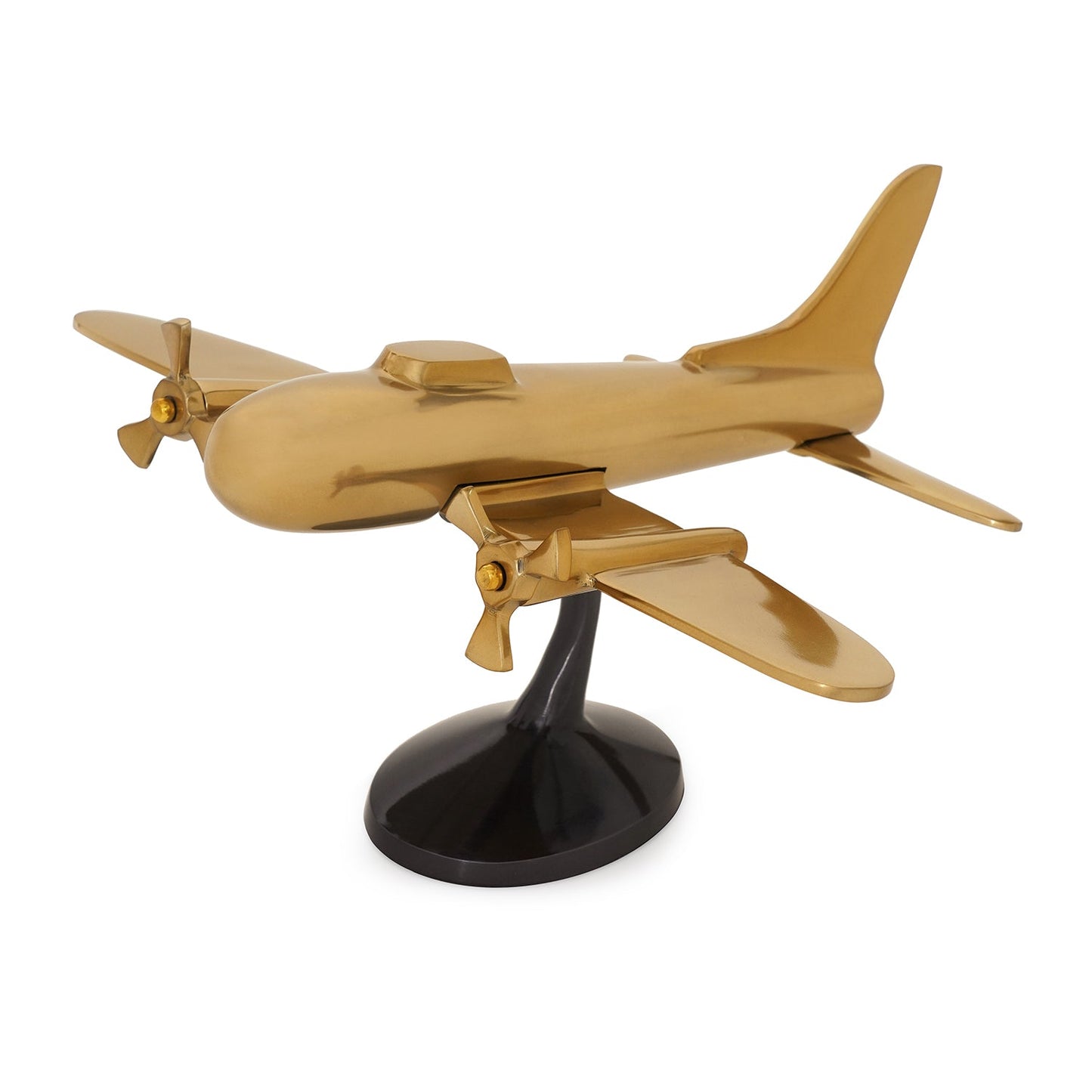 Gold and Black Decorative Aeroplane