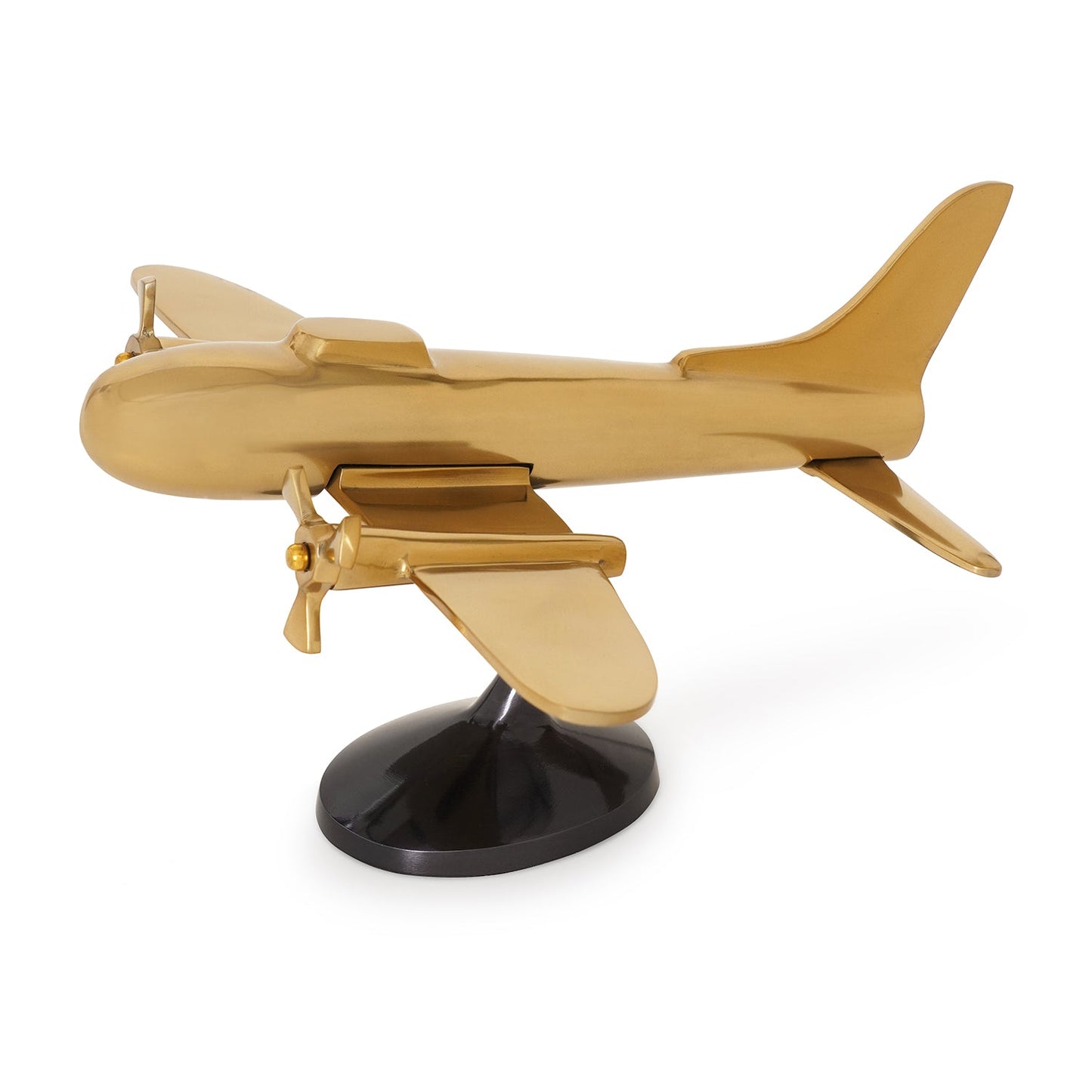 Gold and Black Decorative Aeroplane