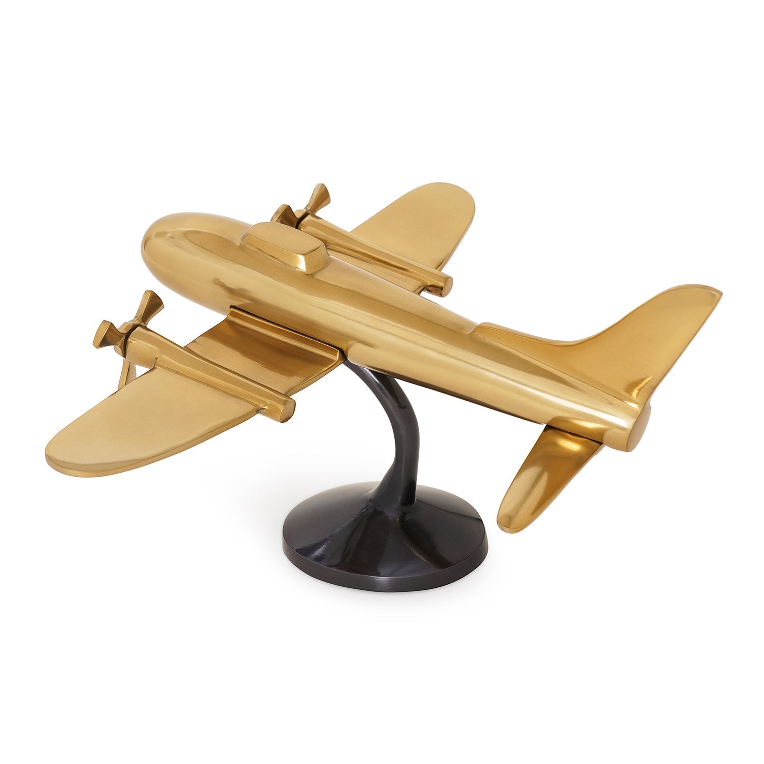 Gold and Black Decorative Aeroplane