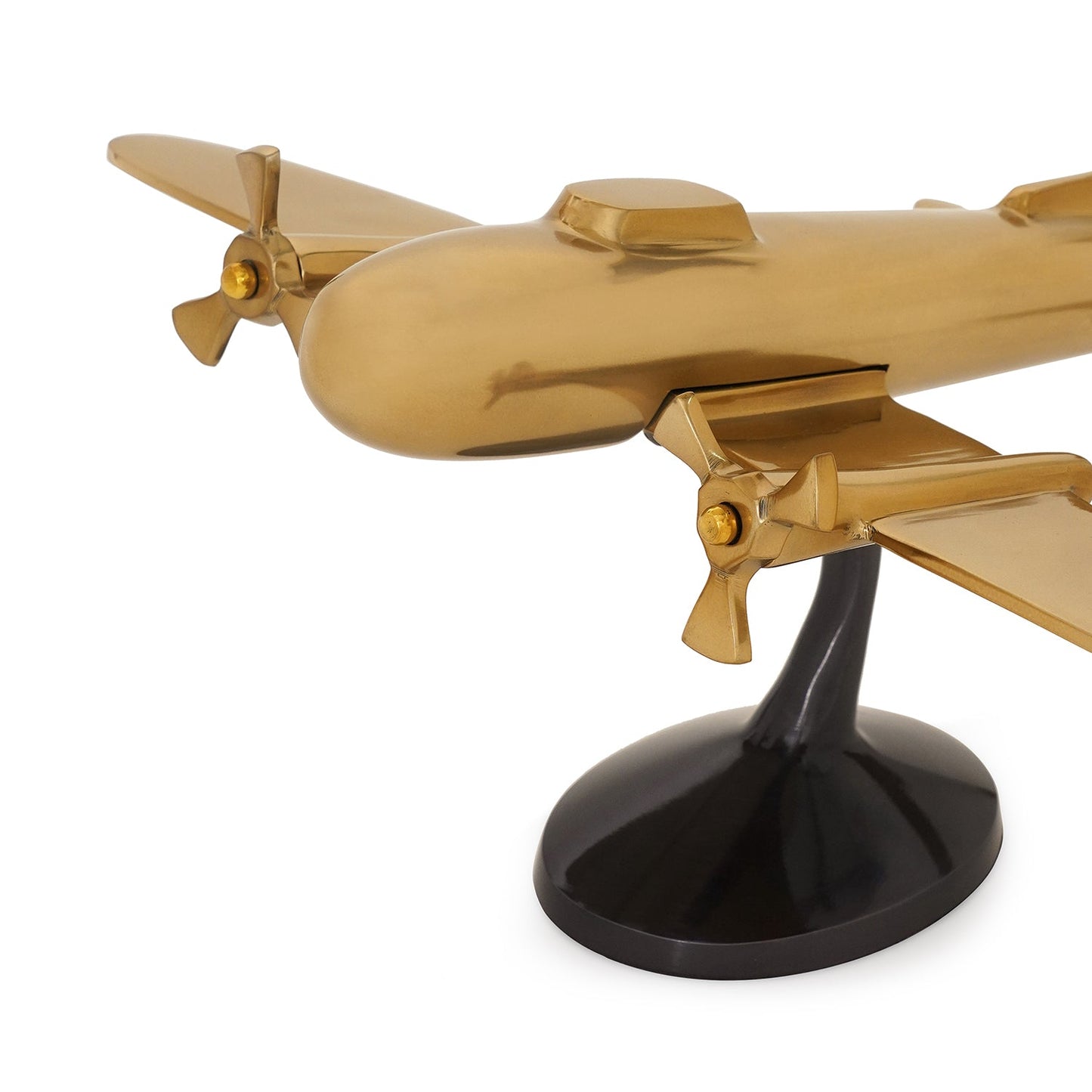 Gold and Black Decorative Aeroplane