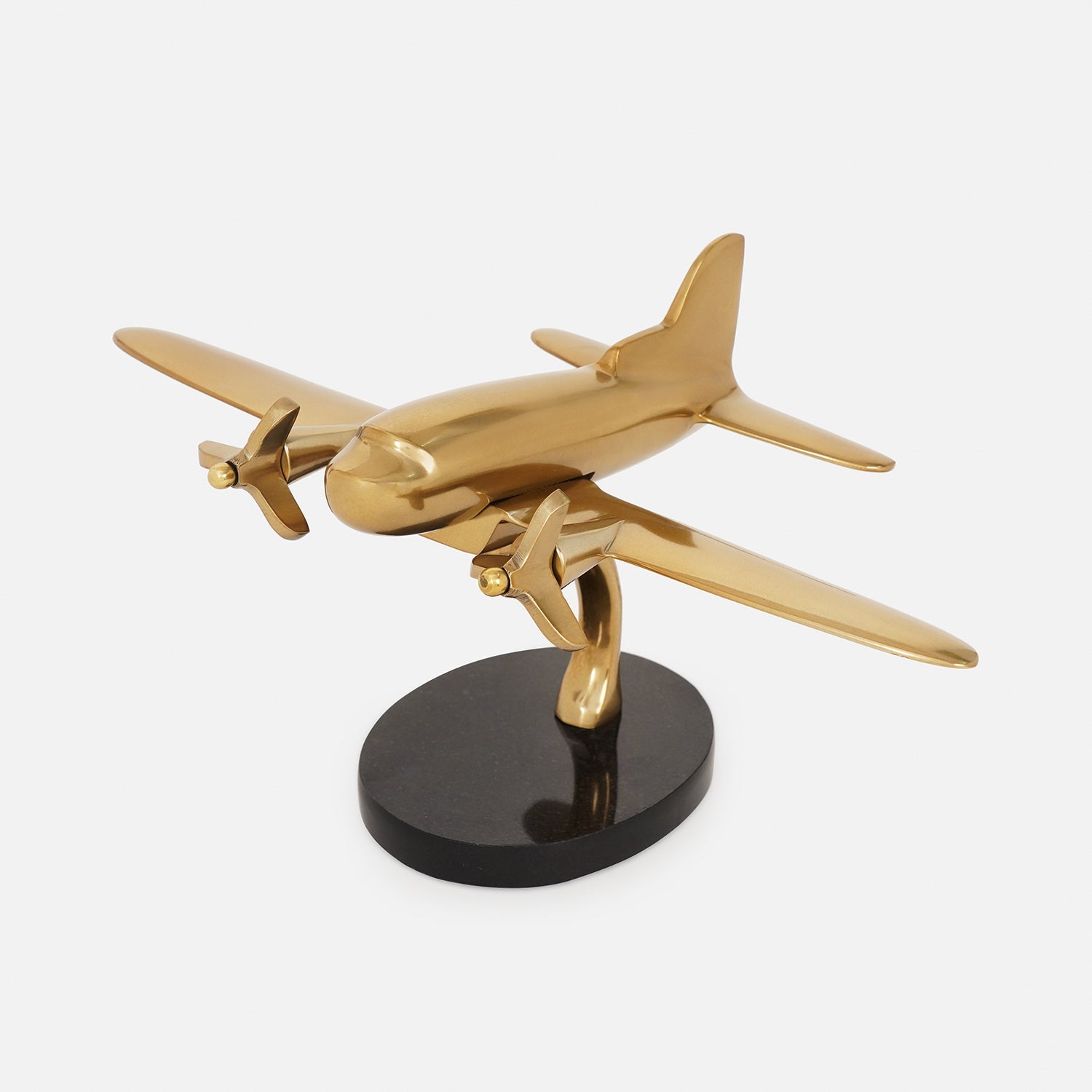 Gold and Black Decorative Aeroplane
