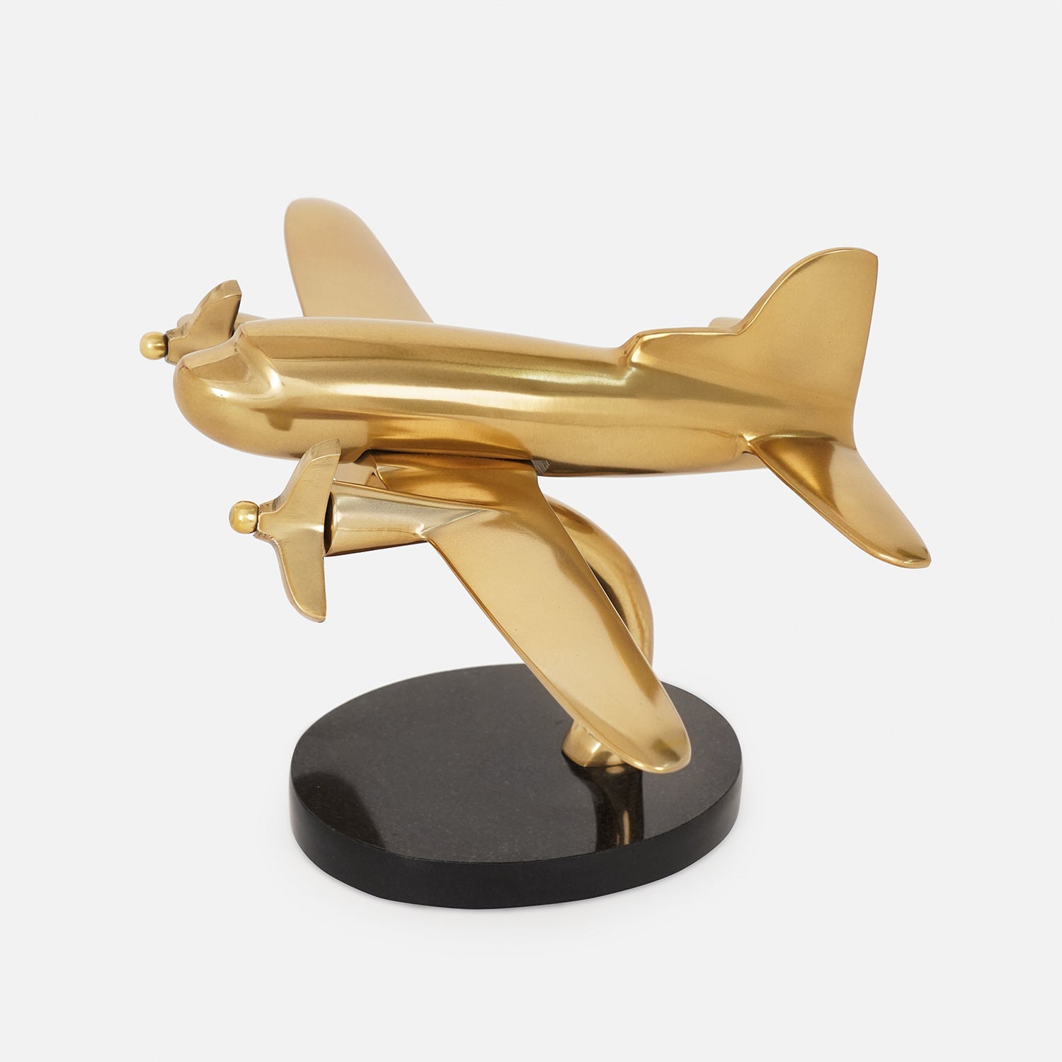 Gold and Black Decorative Aeroplane