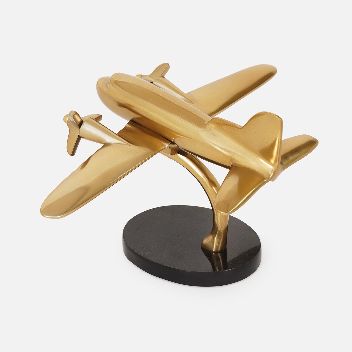 Gold and Black Decorative Aeroplane