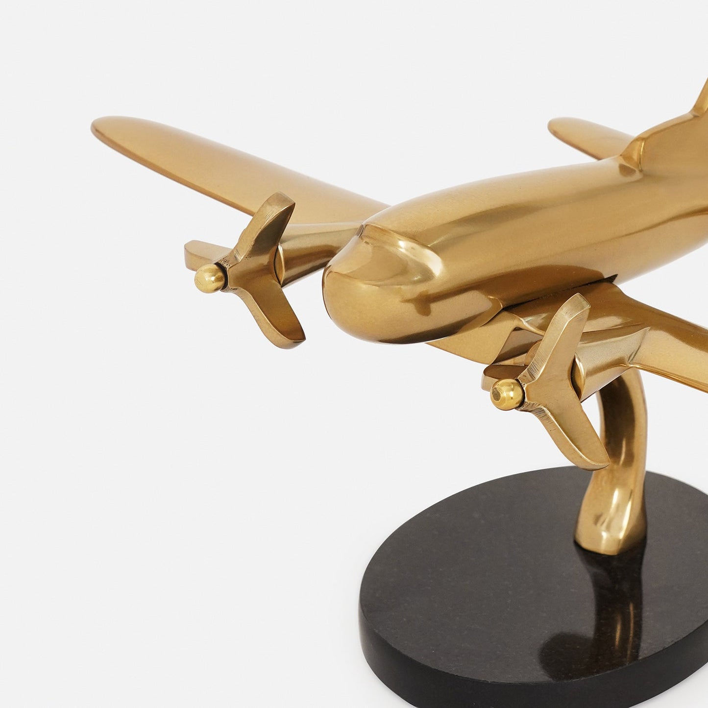 Gold and Black Decorative Aeroplane