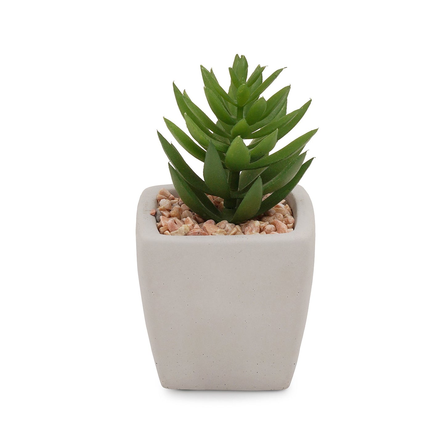 Green Potted Artificial Cactus - Medium