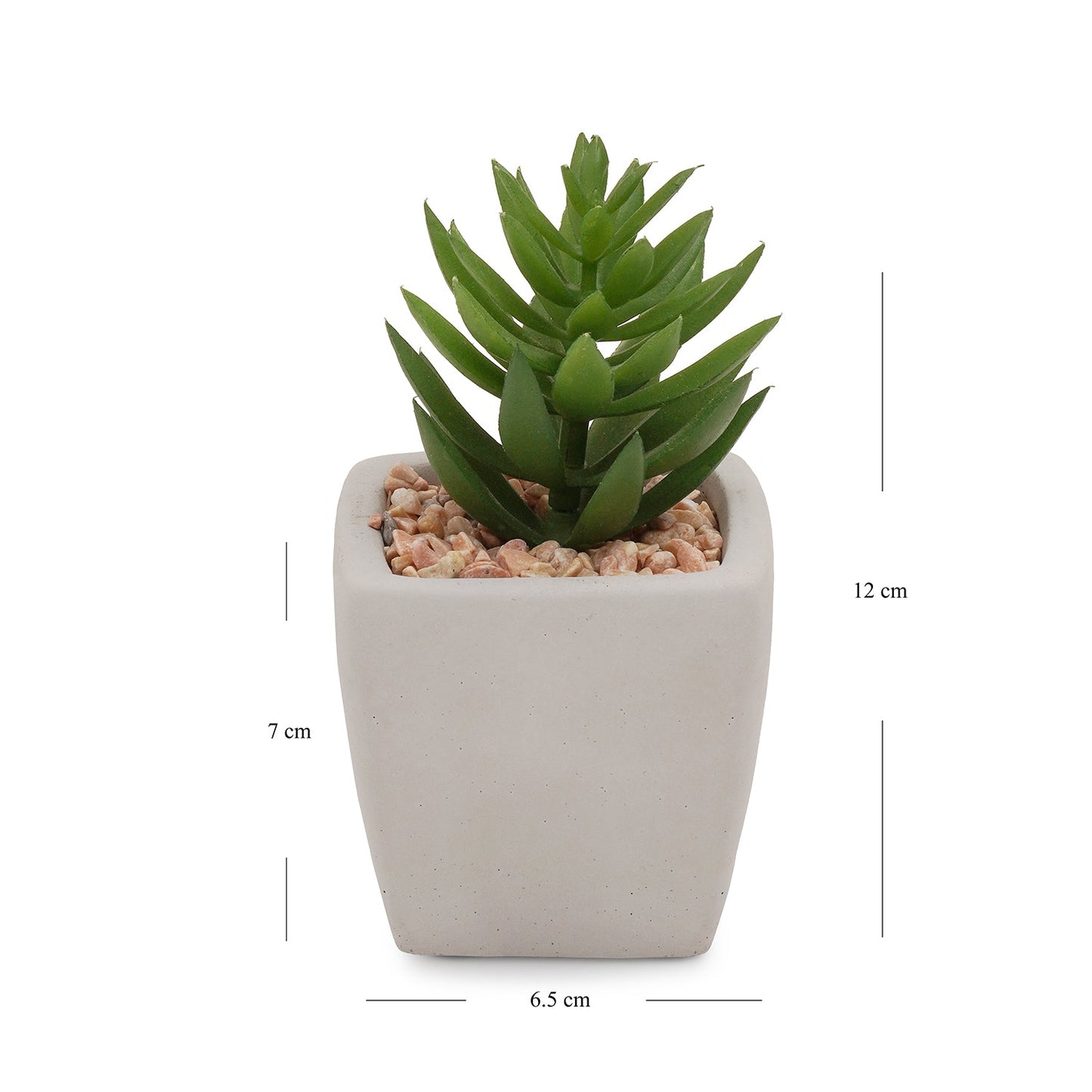 Green Potted Artificial Cactus - Medium