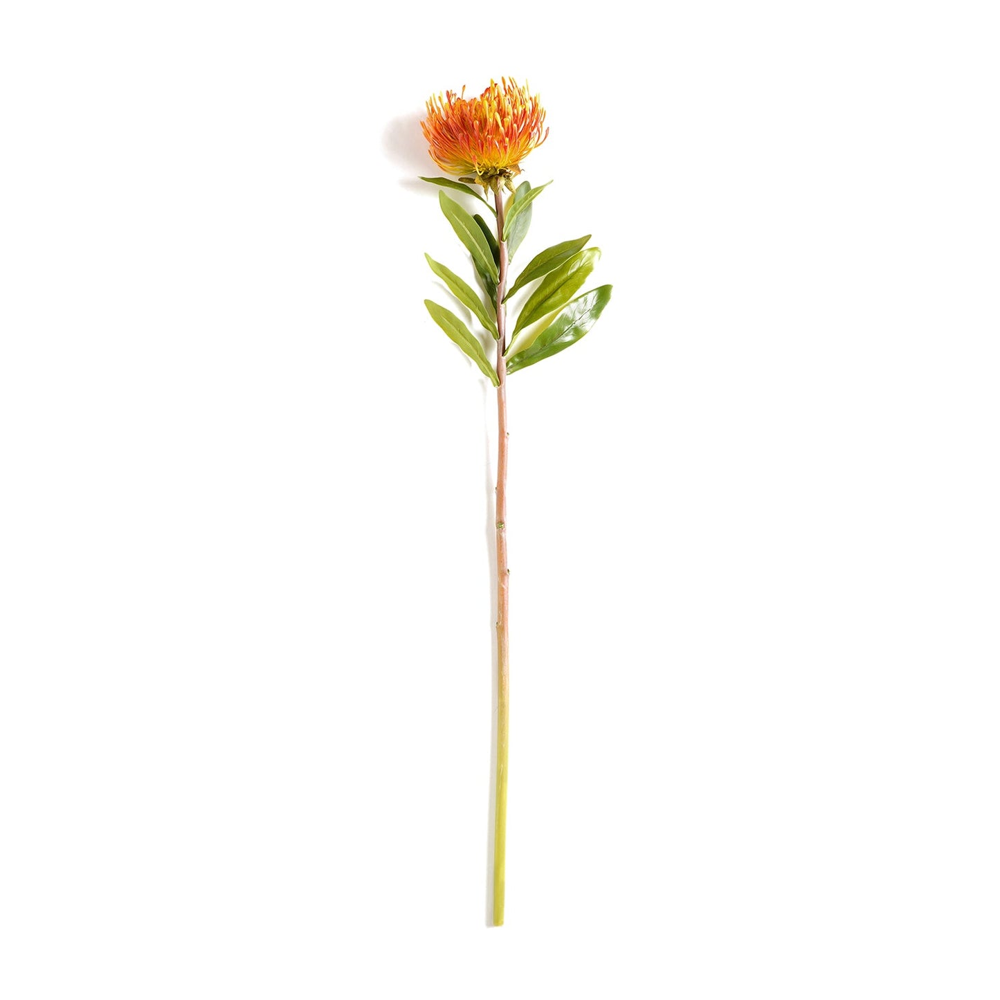 Yellow Pincushion Artificial Stem - Single
