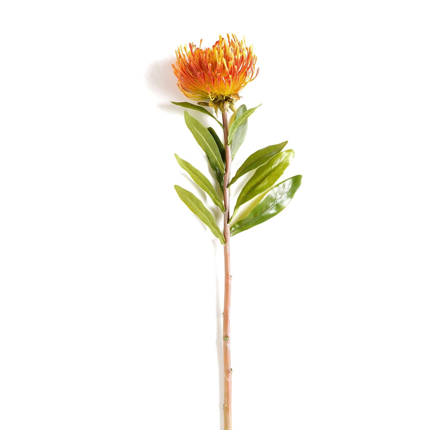 Yellow Pincushion Artificial Stem - Single
