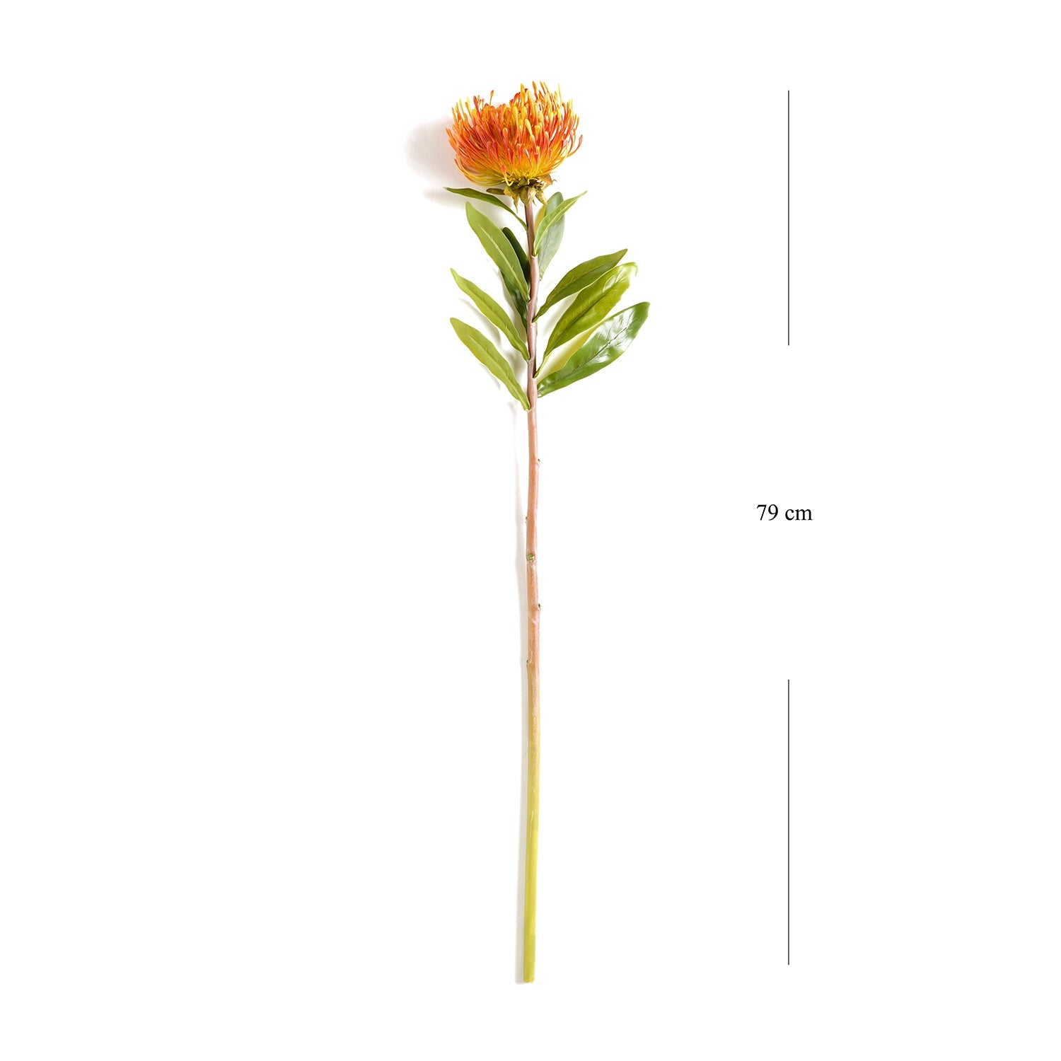 Yellow Pincushion Artificial Stem - Single