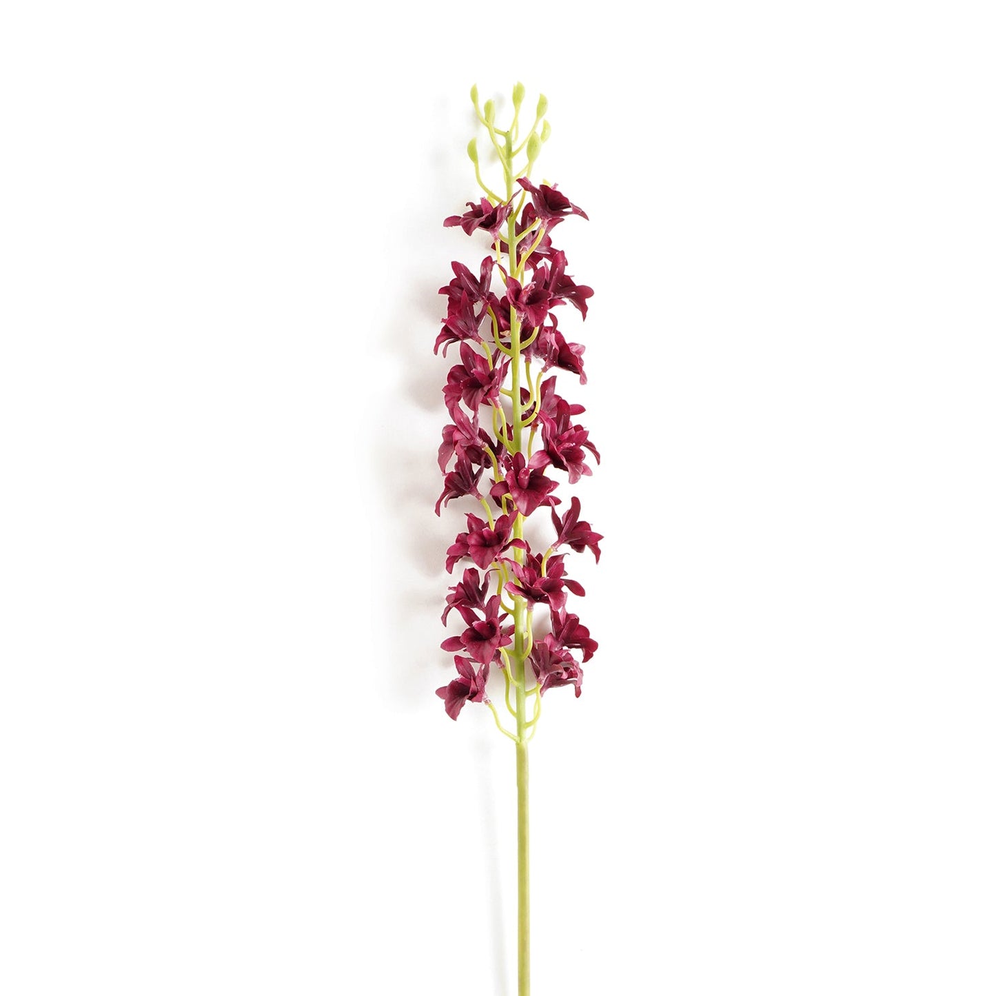 Dark Purple Artificial Orchid Stem - Single