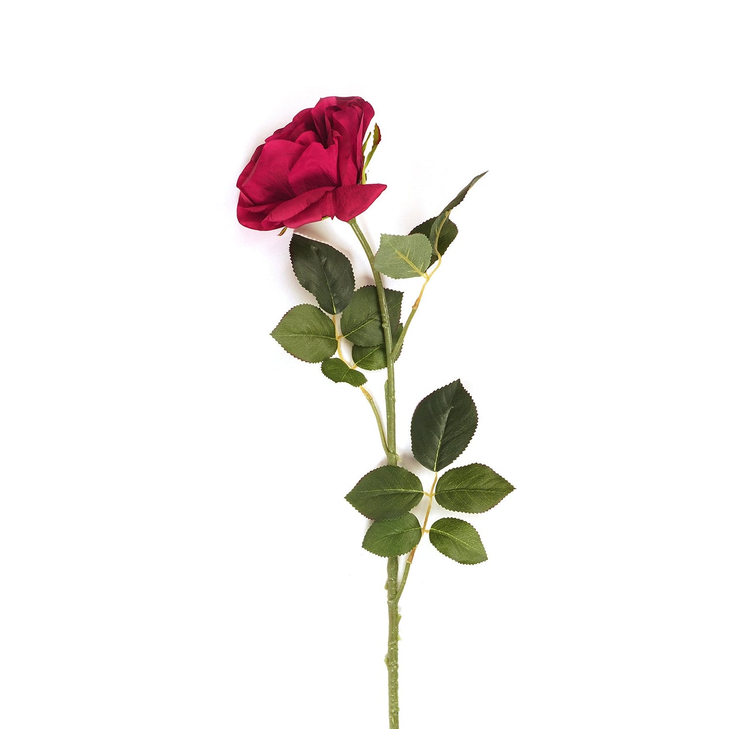 Red Rose Artificial Flower Stem - Single