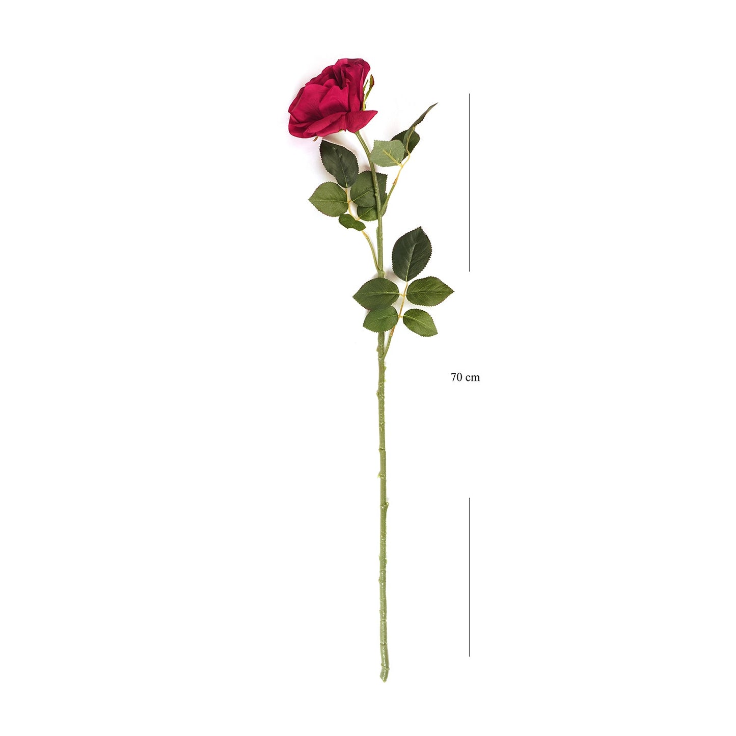 Red Rose Artificial Flower Stem - Single