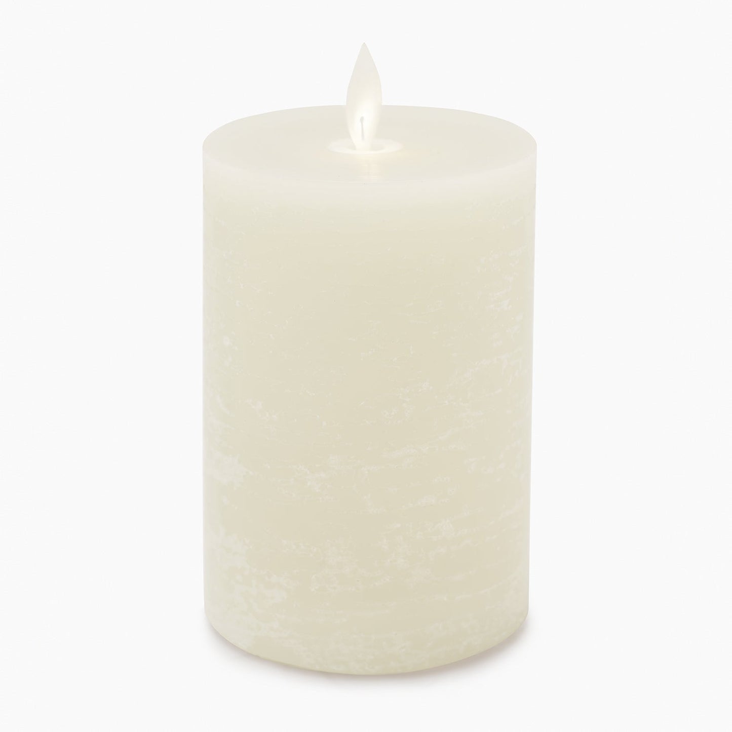 Grey LED Flickering Flame Candle - Large
