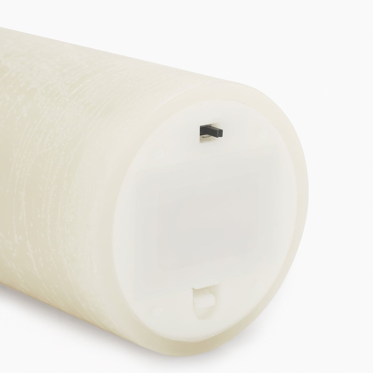 Ivory Flickering Flameless LED Taper Candle - Large