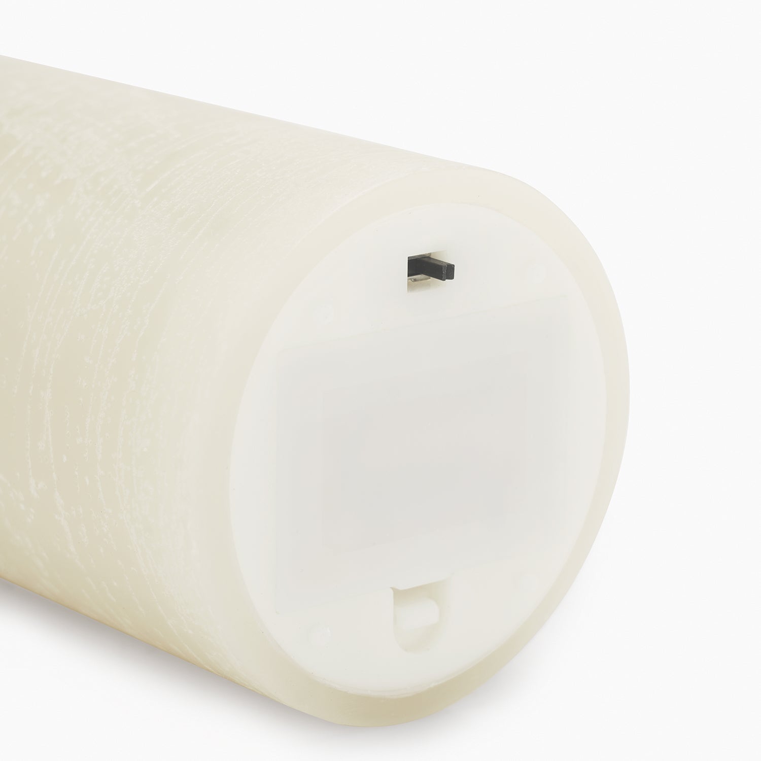 Ivory Flickering Flameless LED Taper Candle - Large